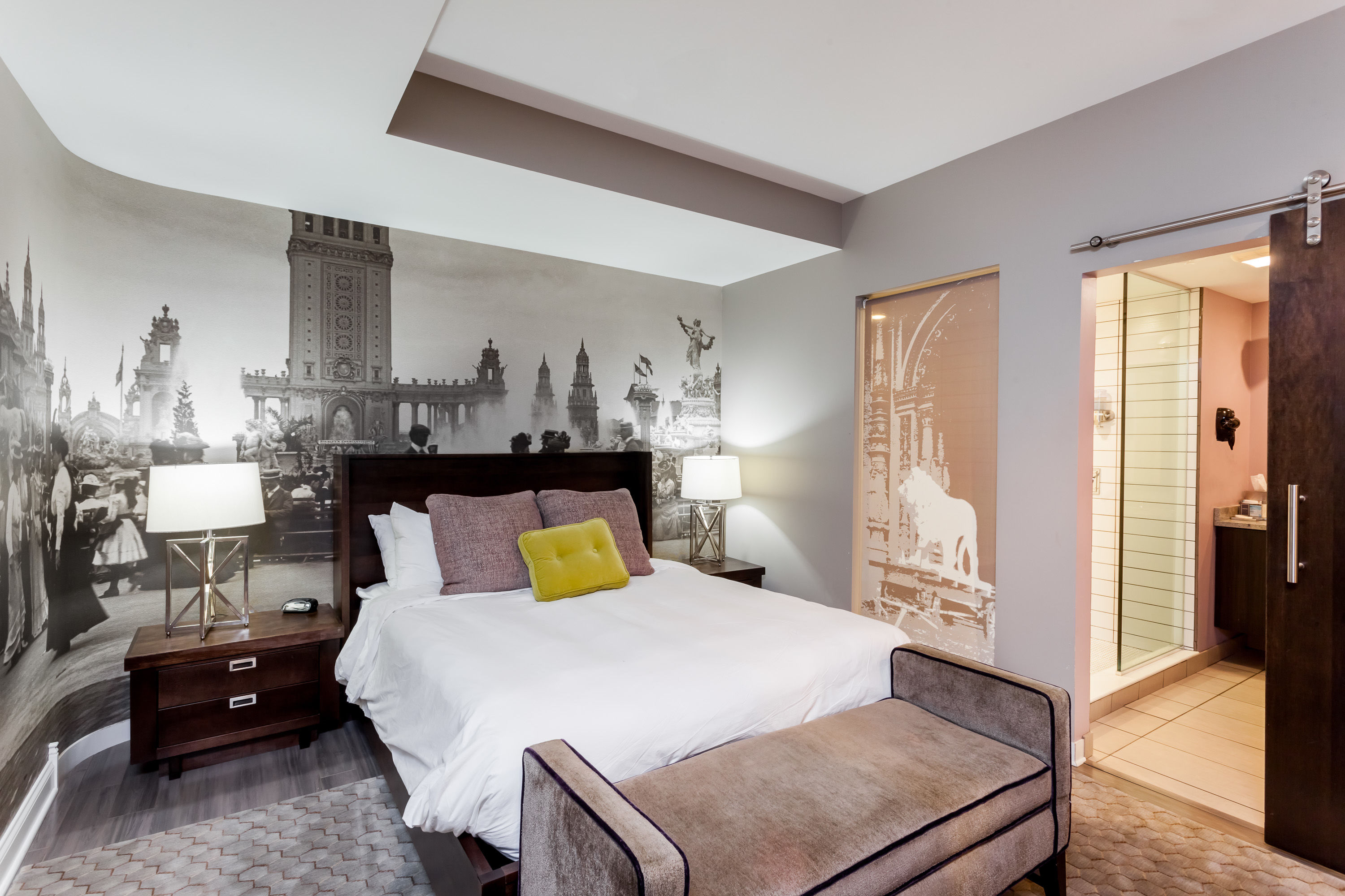 Guest room at the Hotel at the Lafayette, Trademark Collection by Wyndham in Buffalo, New York