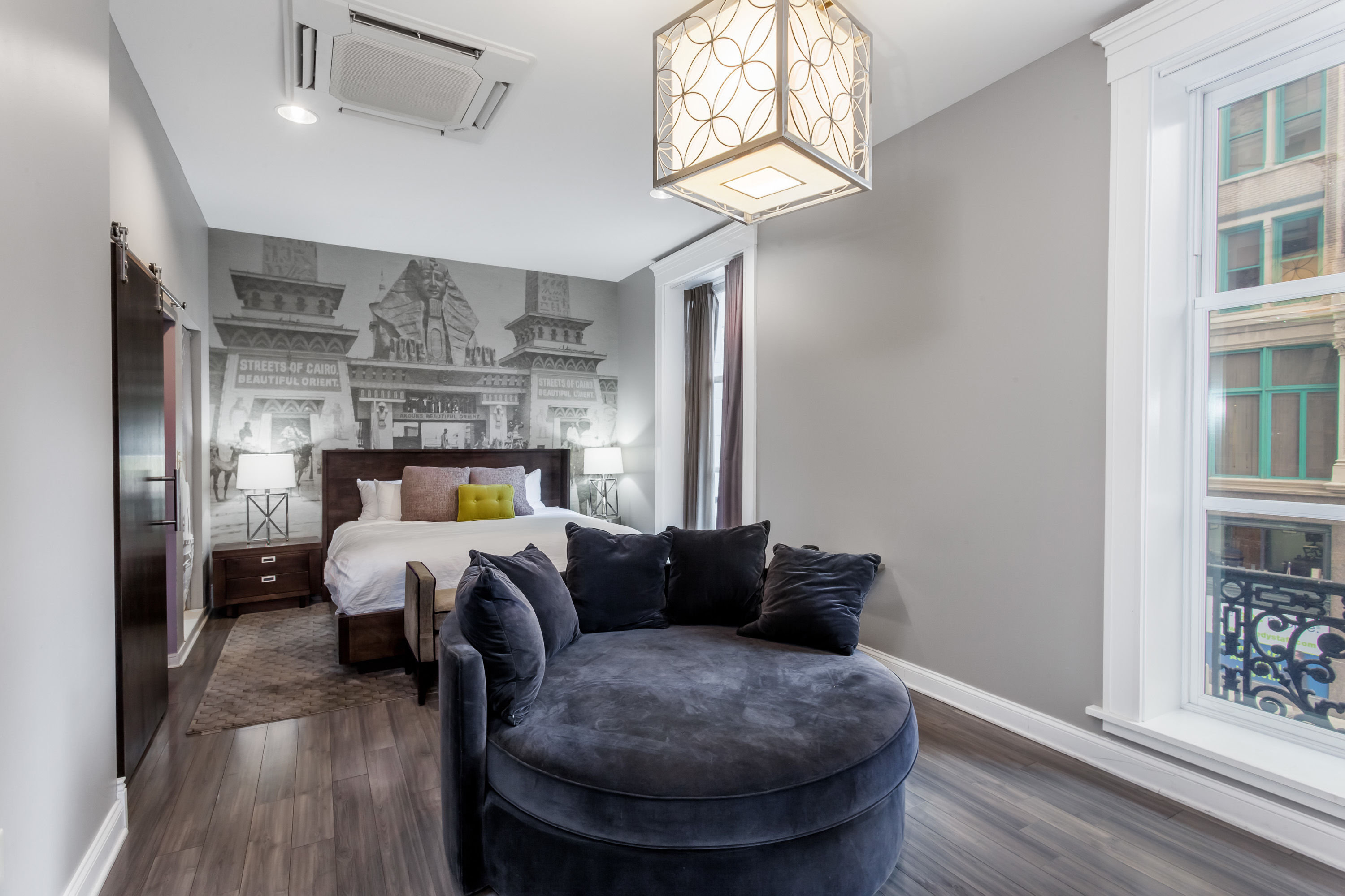 Guest room at the Hotel at the Lafayette, Trademark Collection by Wyndham in Buffalo, New York