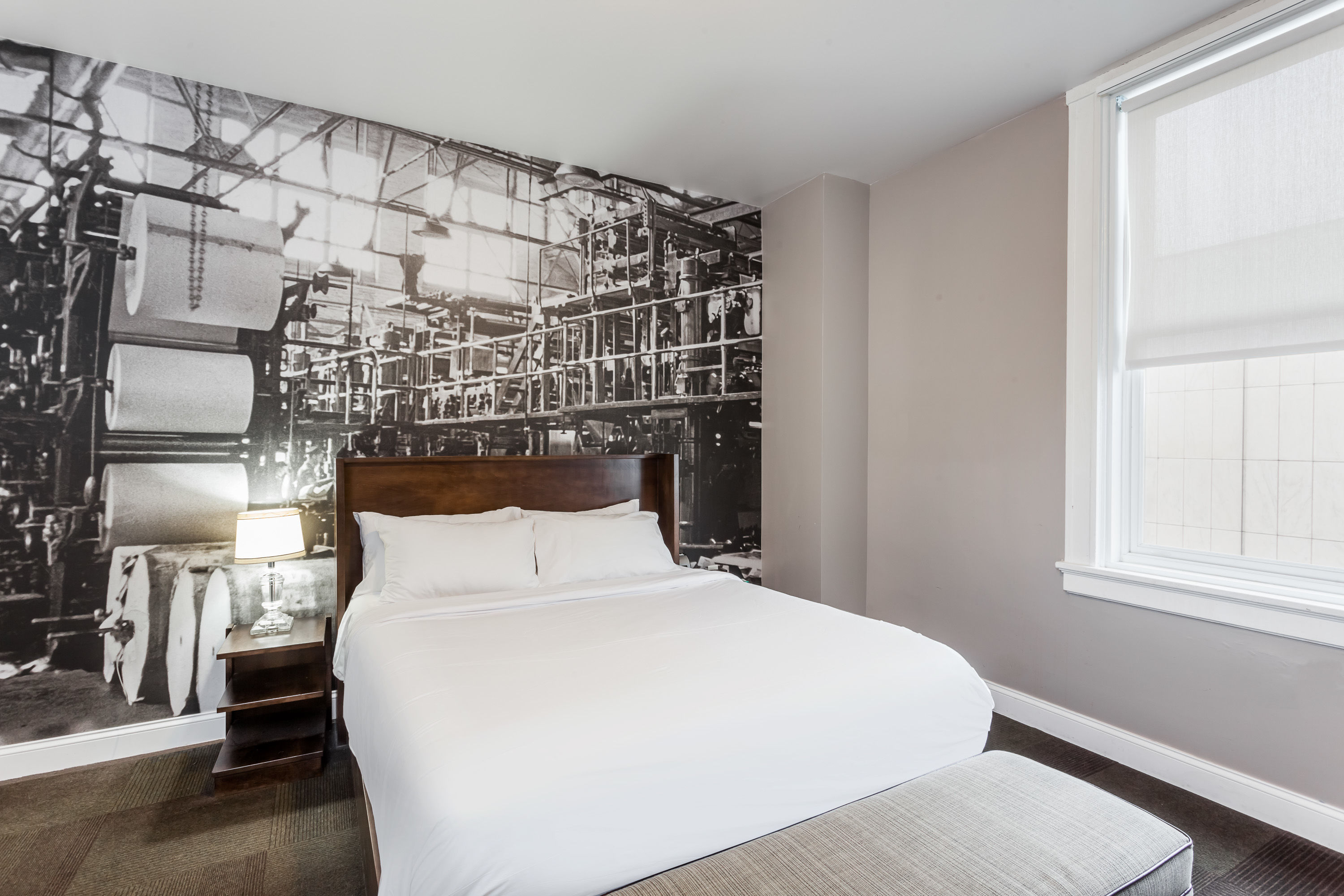Guest room at the Hotel at the Lafayette, Trademark Collection by Wyndham in Buffalo, New York