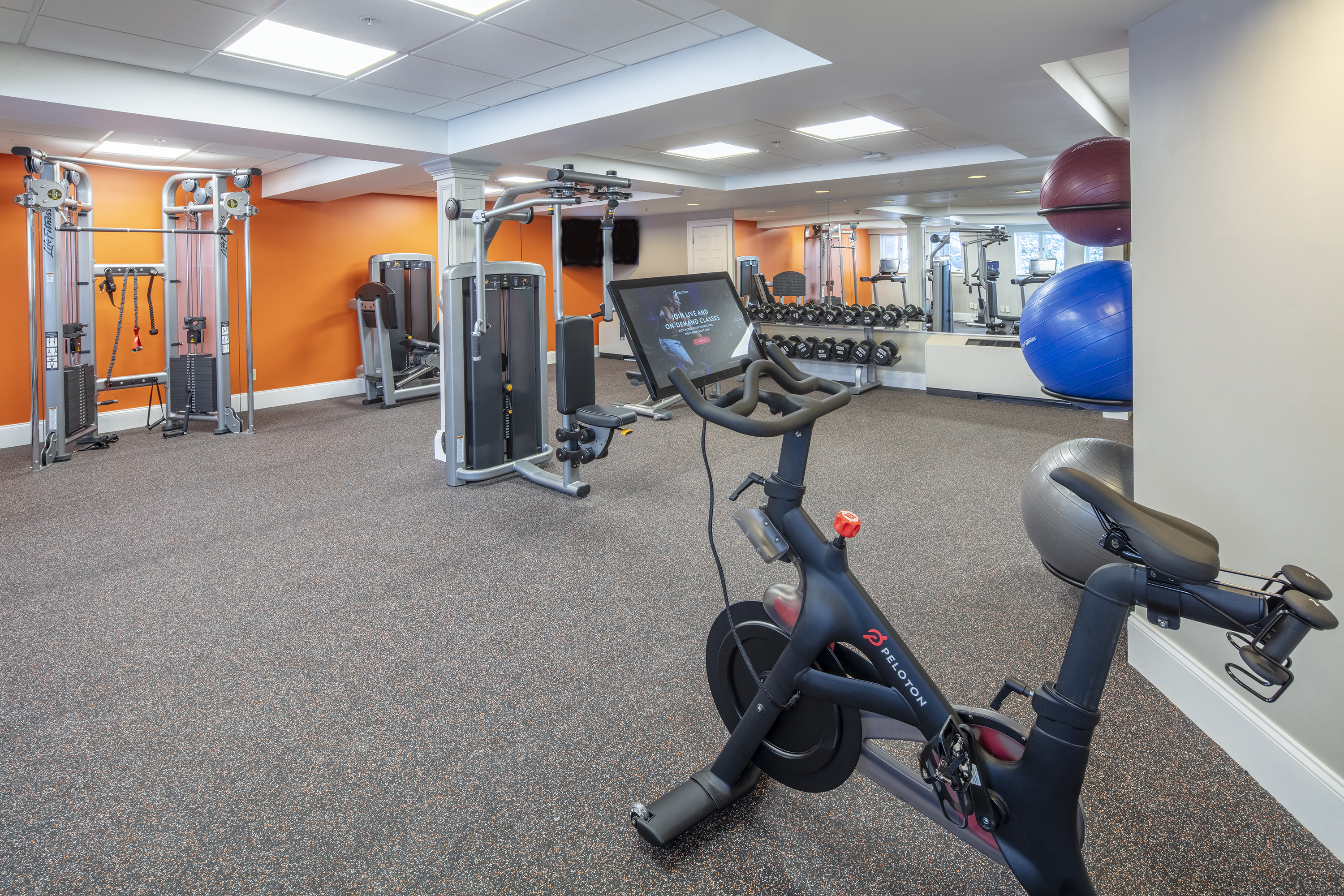 Fitness room at Collegian Hotel & Suites, Trademark Collection by Wyndham in Syracuse, New York