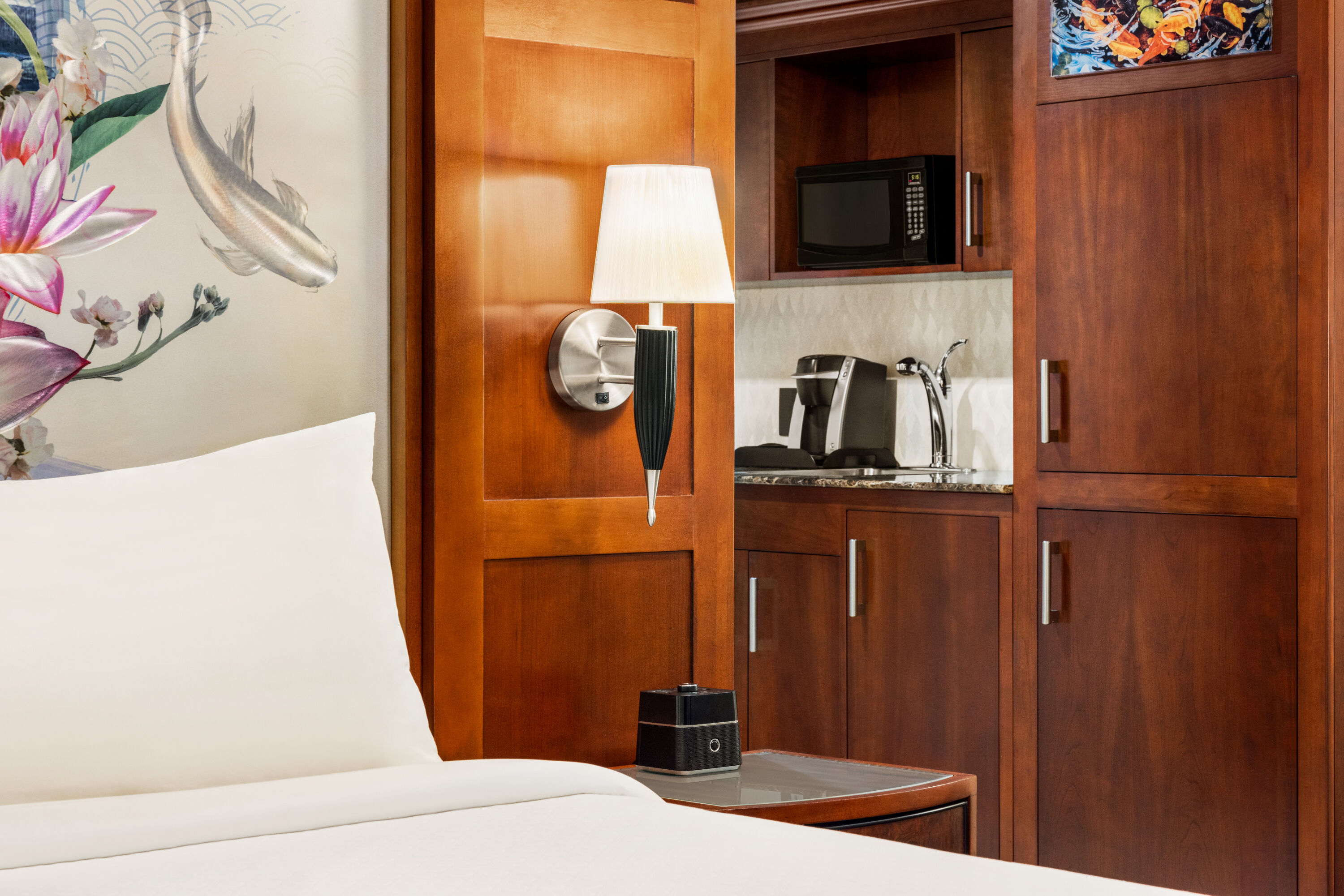 Guest room at the Viana Hotel and Spa, Trademark Collection by Wyndham in Westbury, New York