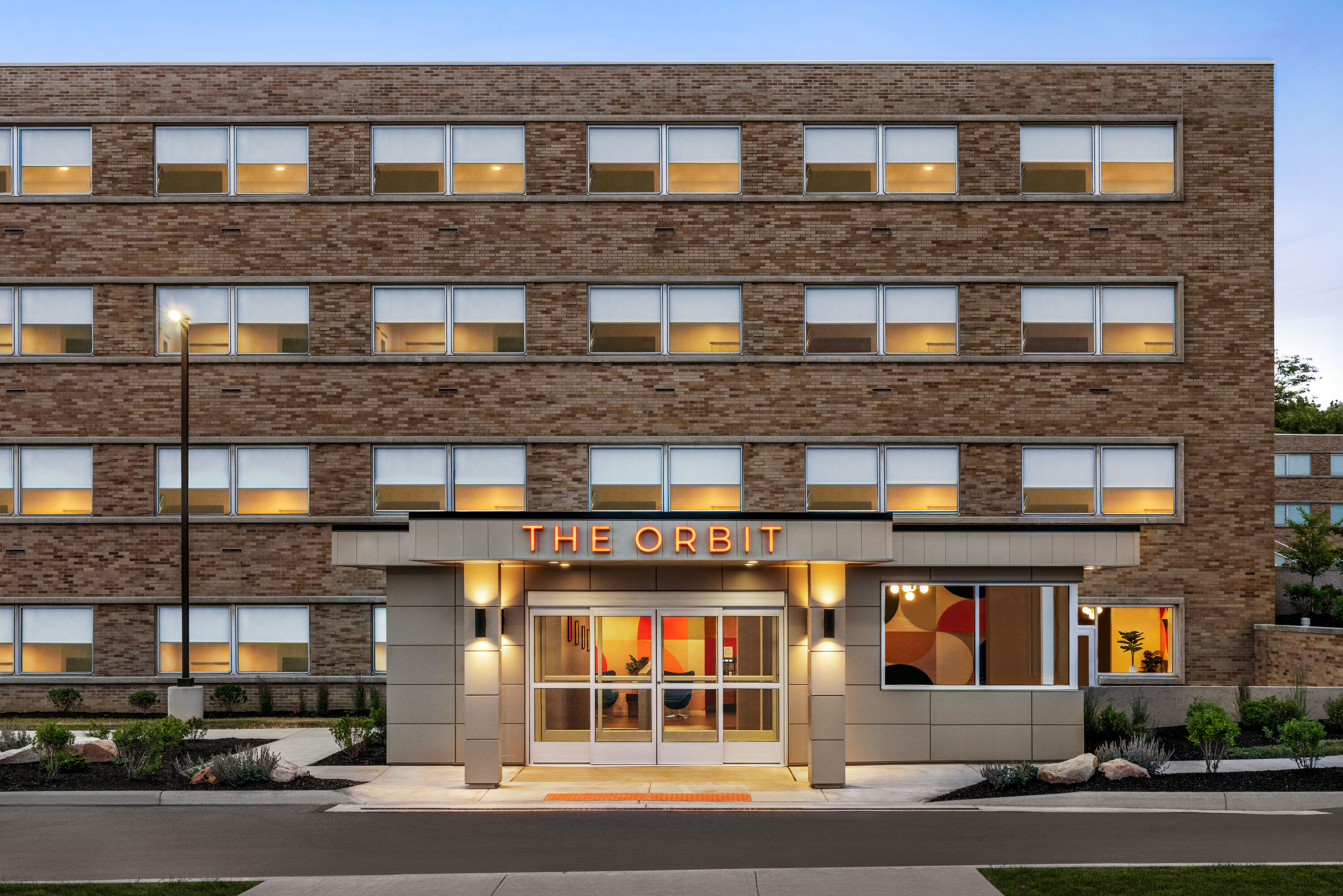 Exterior of The Orbit Hotel, Trademark Collection by Wyndham hotel in Fairview Park, Ohio