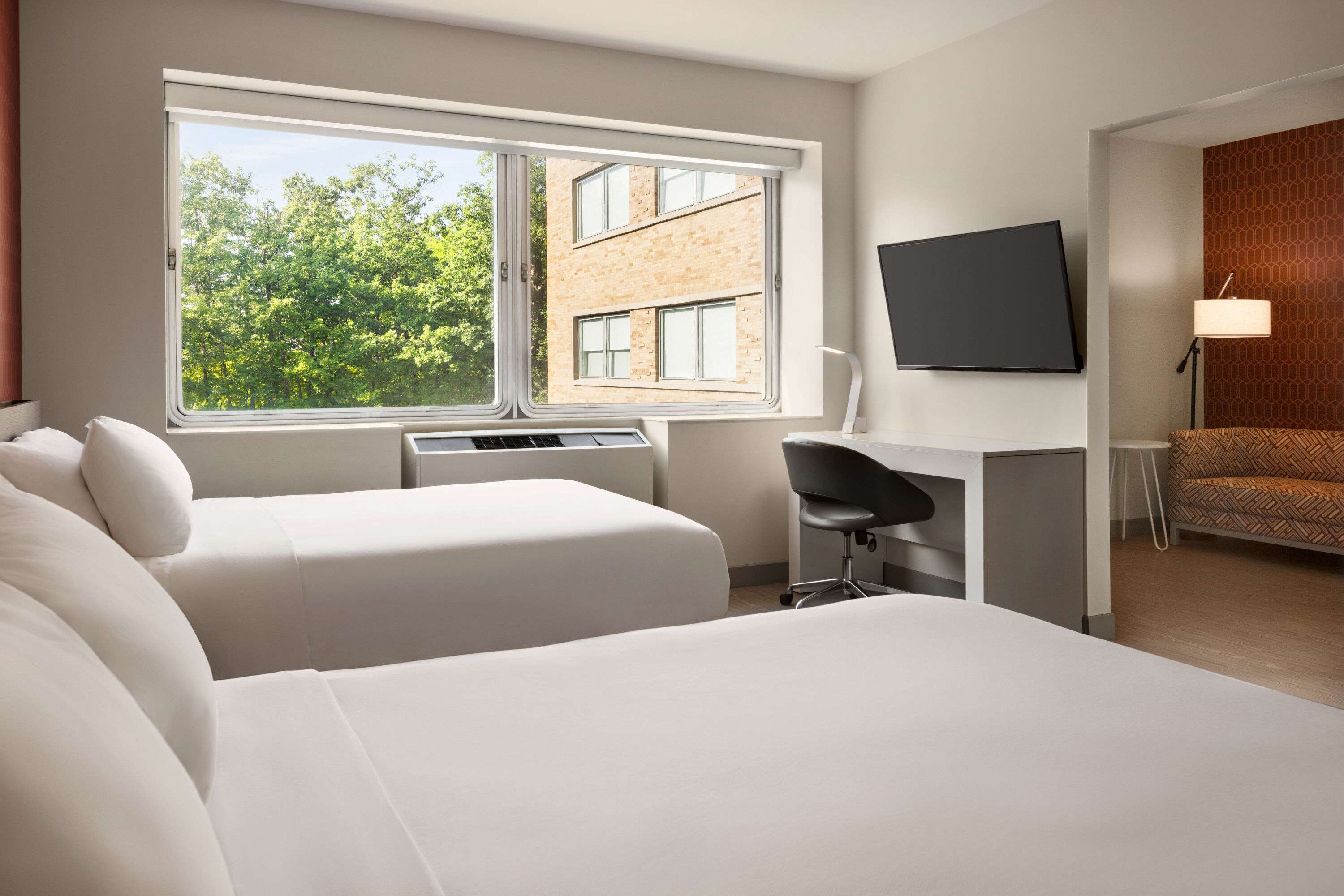 Guest room at the The Orbit Hotel, Trademark Collection by Wyndham in Fairview Park, Ohio
