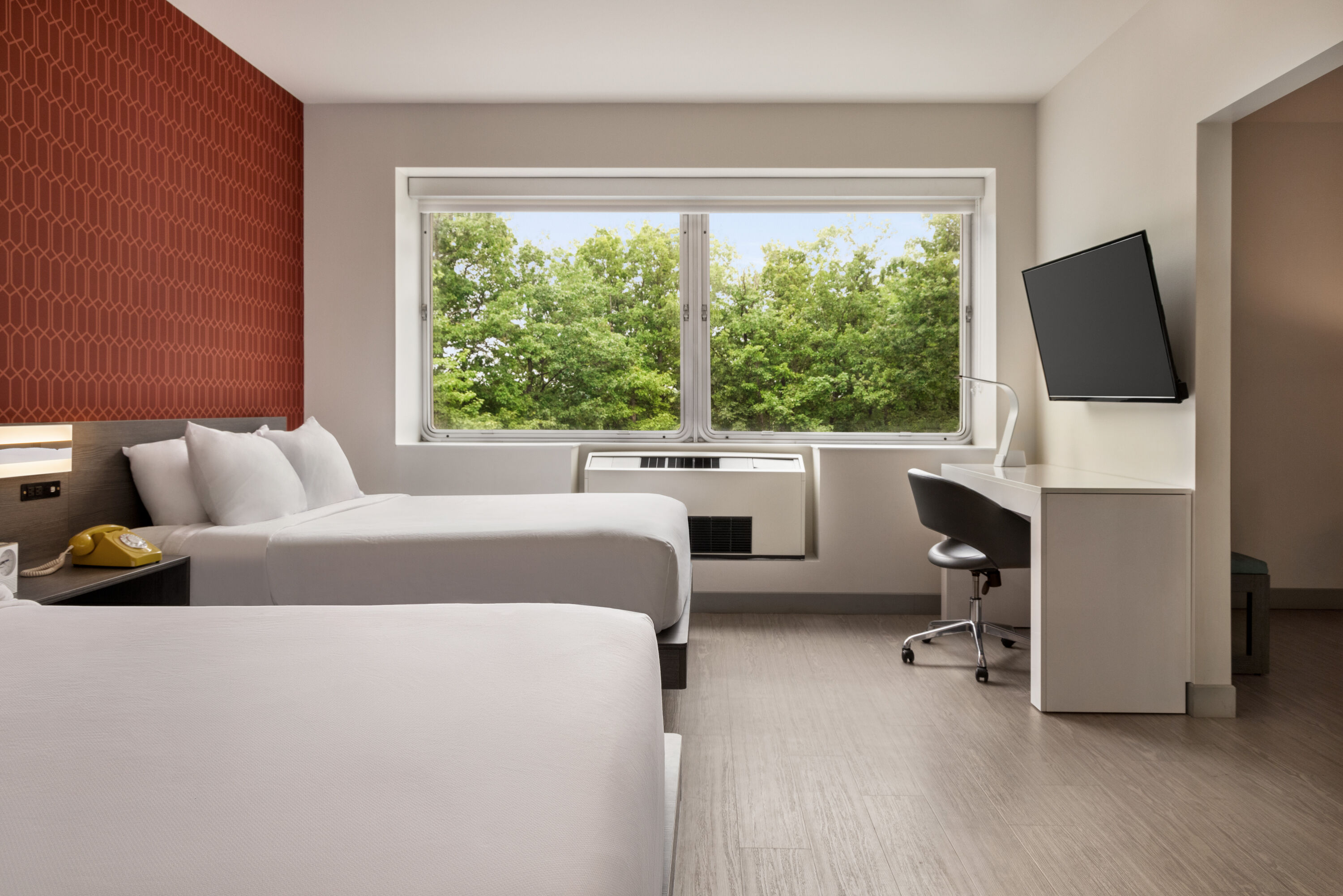 Guest room at the The Orbit Hotel, Trademark Collection by Wyndham in Fairview Park, Ohio