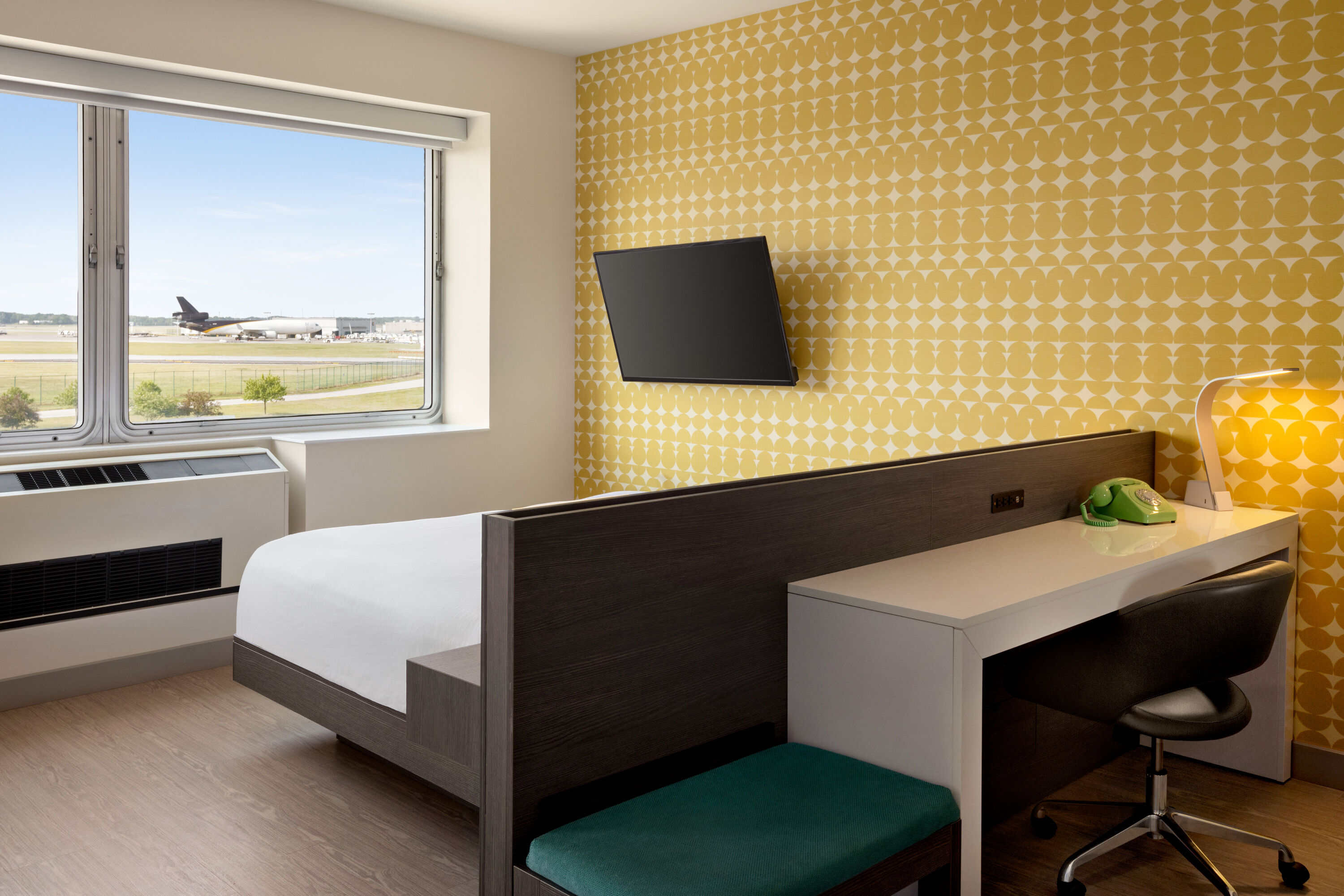 Guest room at the The Orbit Hotel, Trademark Collection by Wyndham in Fairview Park, Ohio