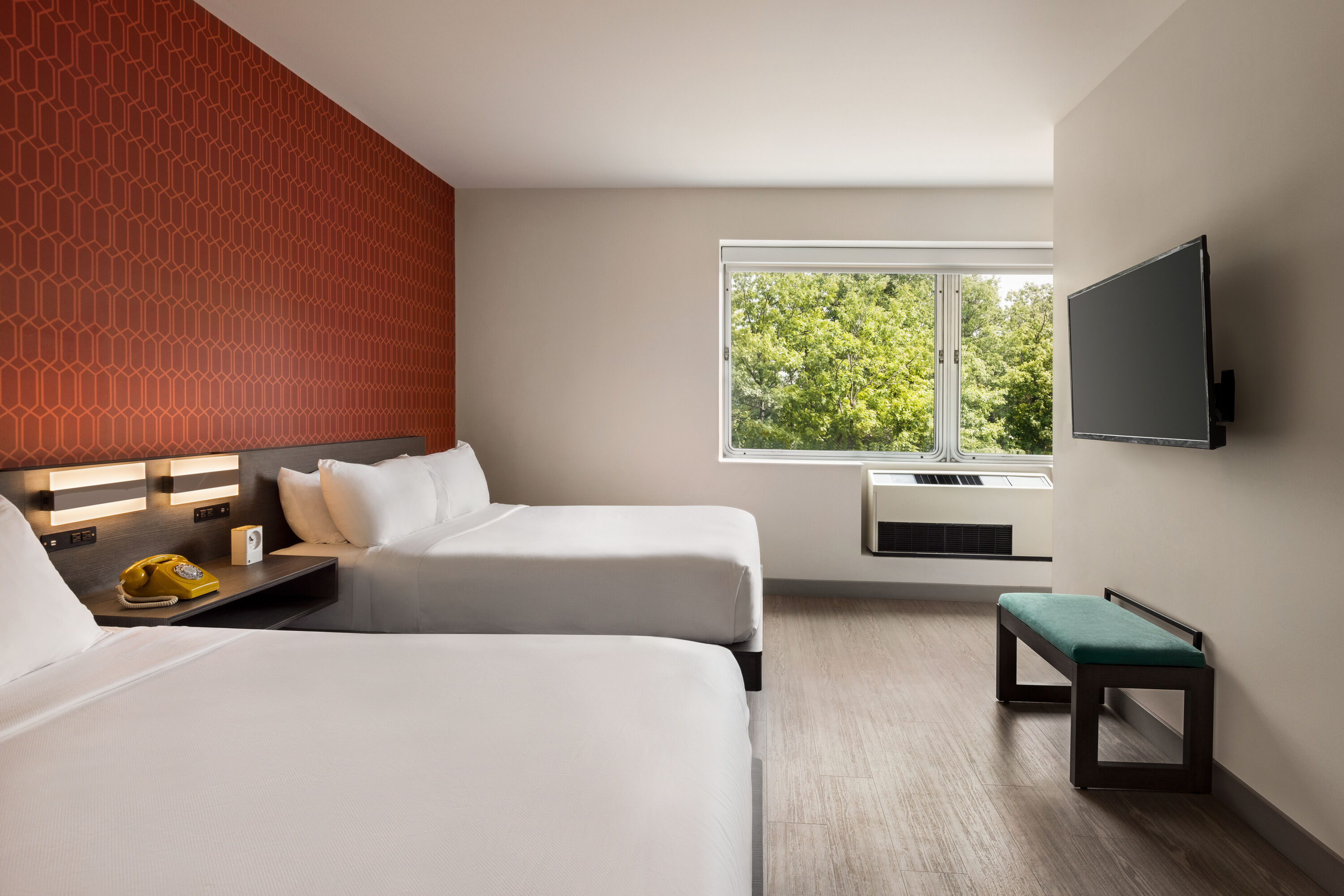 Guest room at the The Orbit Hotel, Trademark Collection by Wyndham in Fairview Park, Ohio