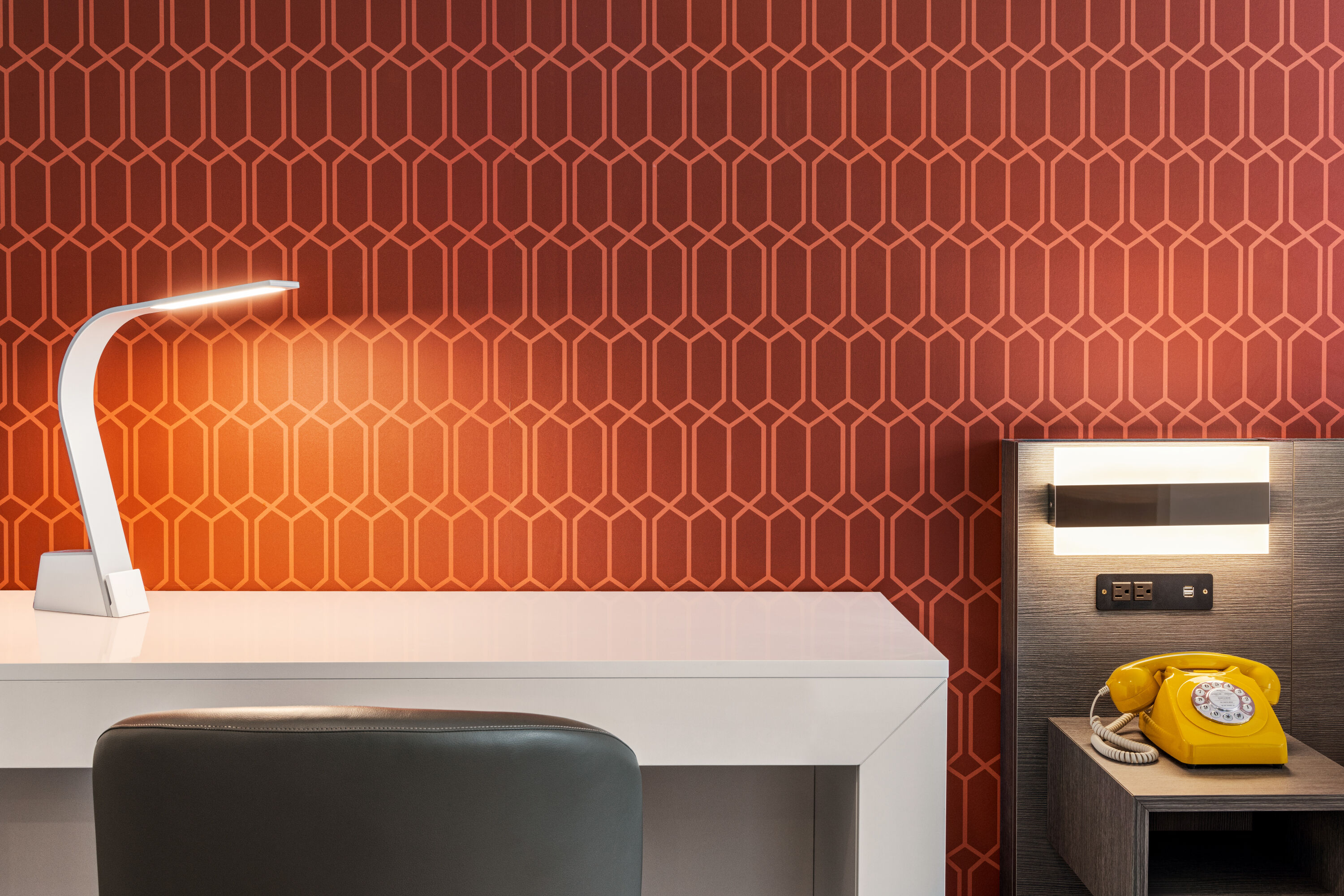 Guest room at the The Orbit Hotel, Trademark Collection by Wyndham in Fairview Park, Ohio