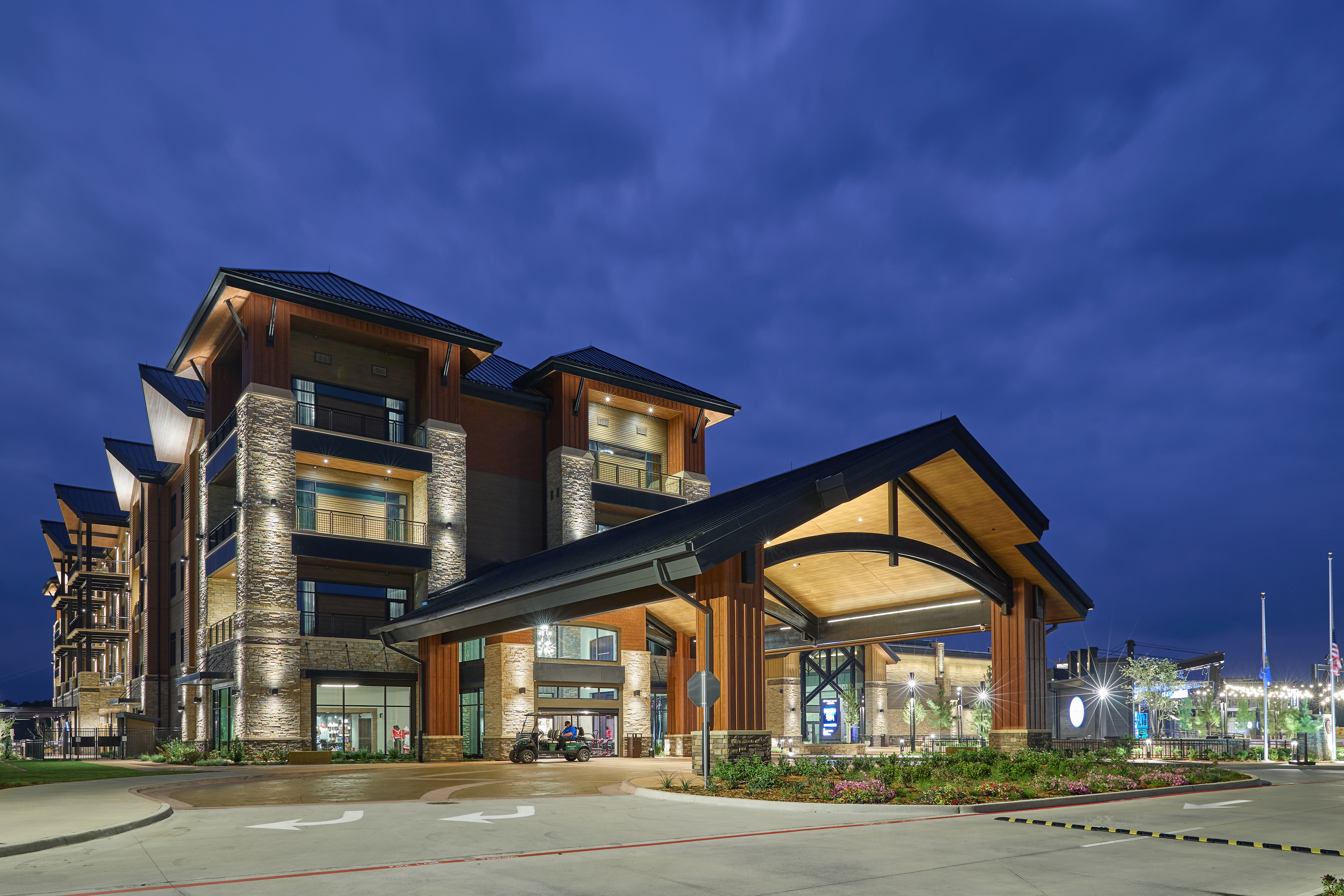 Exterior of Choctaw Landing Casino & Resort, Trademark Coll by Wyndham hotel in Broken Bow, Oklahoma