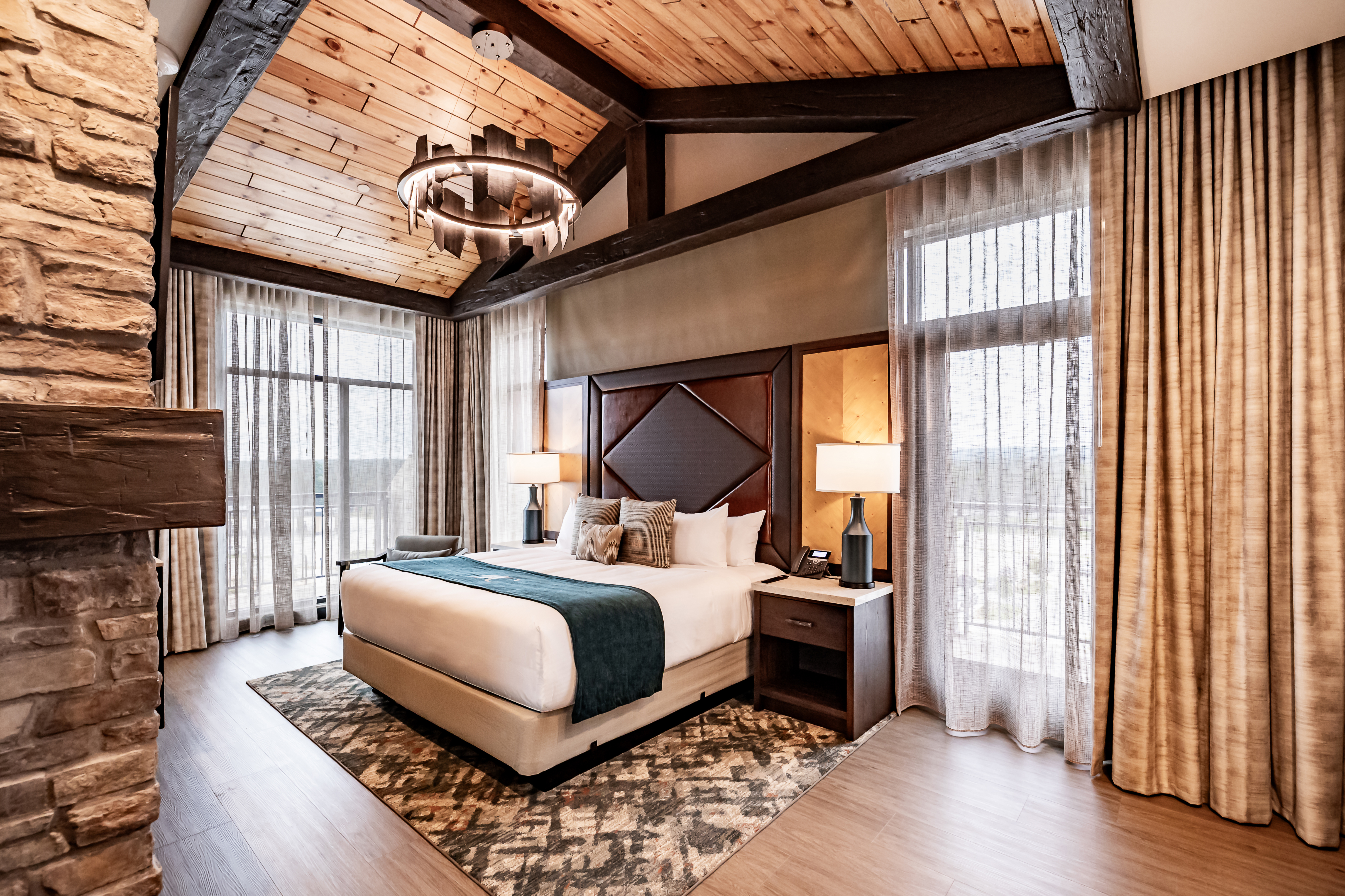 Guest room at the Choctaw Landing Casino & Resort, Trademark Coll by Wyndham in Broken Bow, Oklahoma