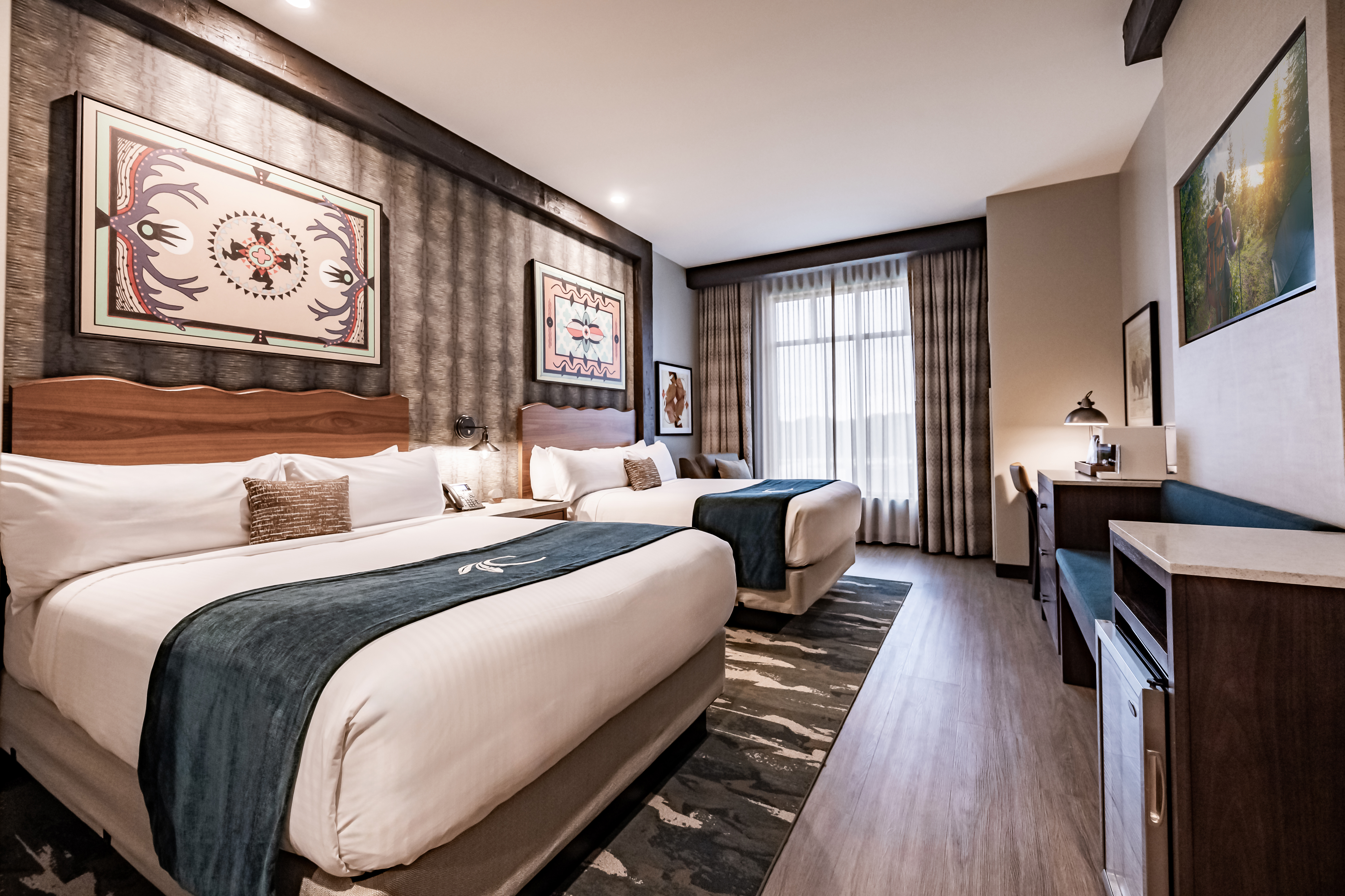 Guest room at the Choctaw Landing Casino & Resort, Trademark Coll by Wyndham in Broken Bow, Oklahoma