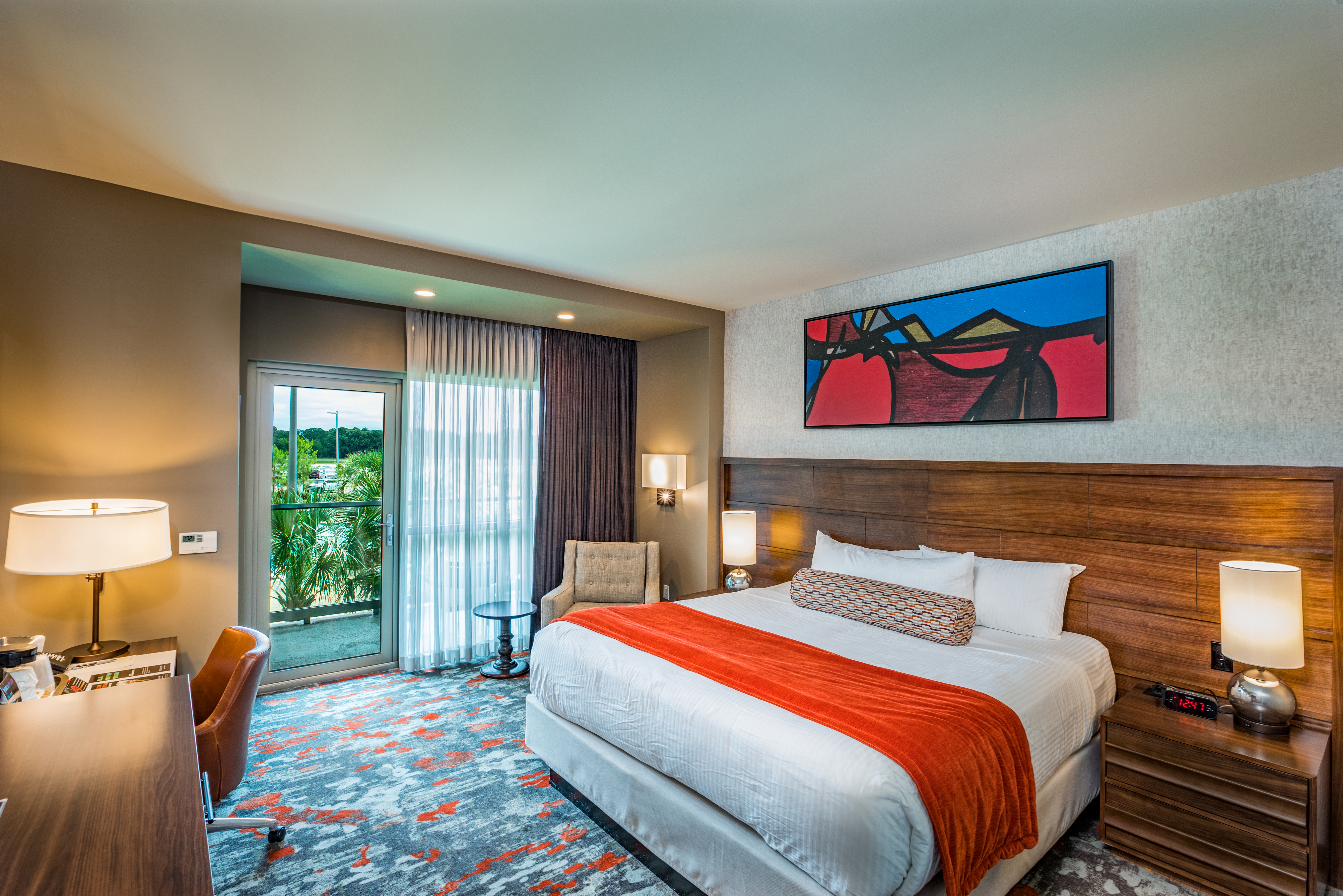 Guest room at the Choctaw Casino & Resort Grant, Trademark Coll by Wyndham in Grant, Oklahoma