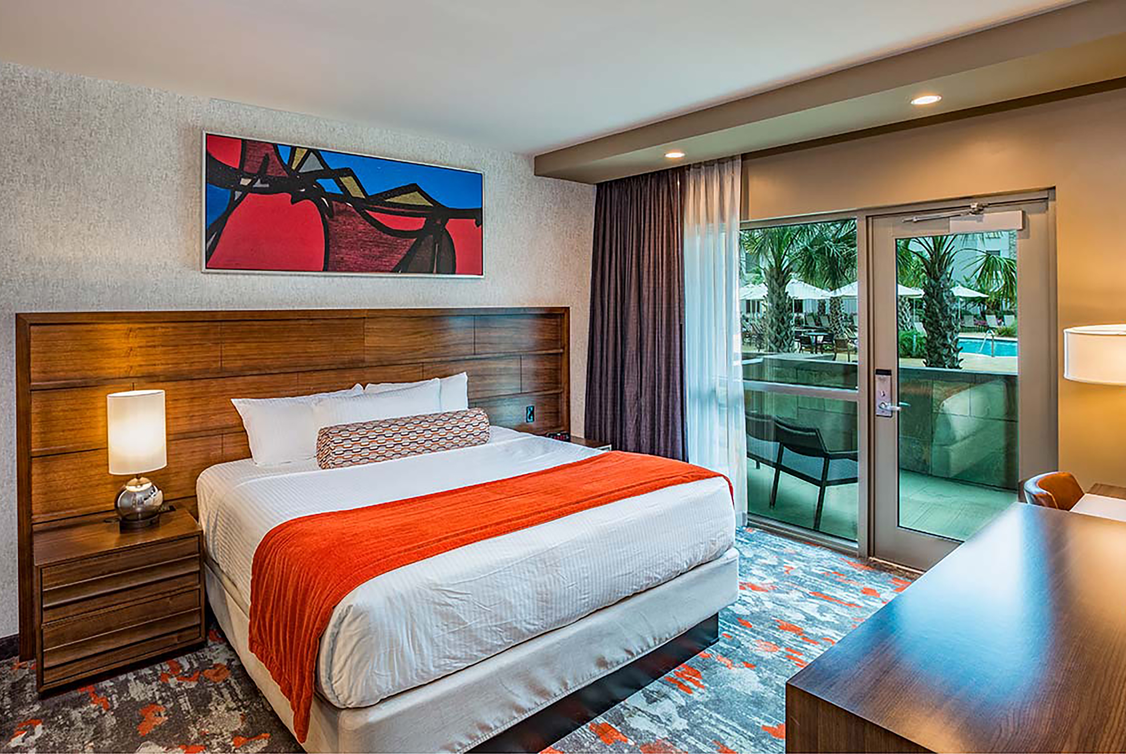 Guest room at the Choctaw Casino & Resort Grant, Trademark Coll by Wyndham in Grant, Oklahoma