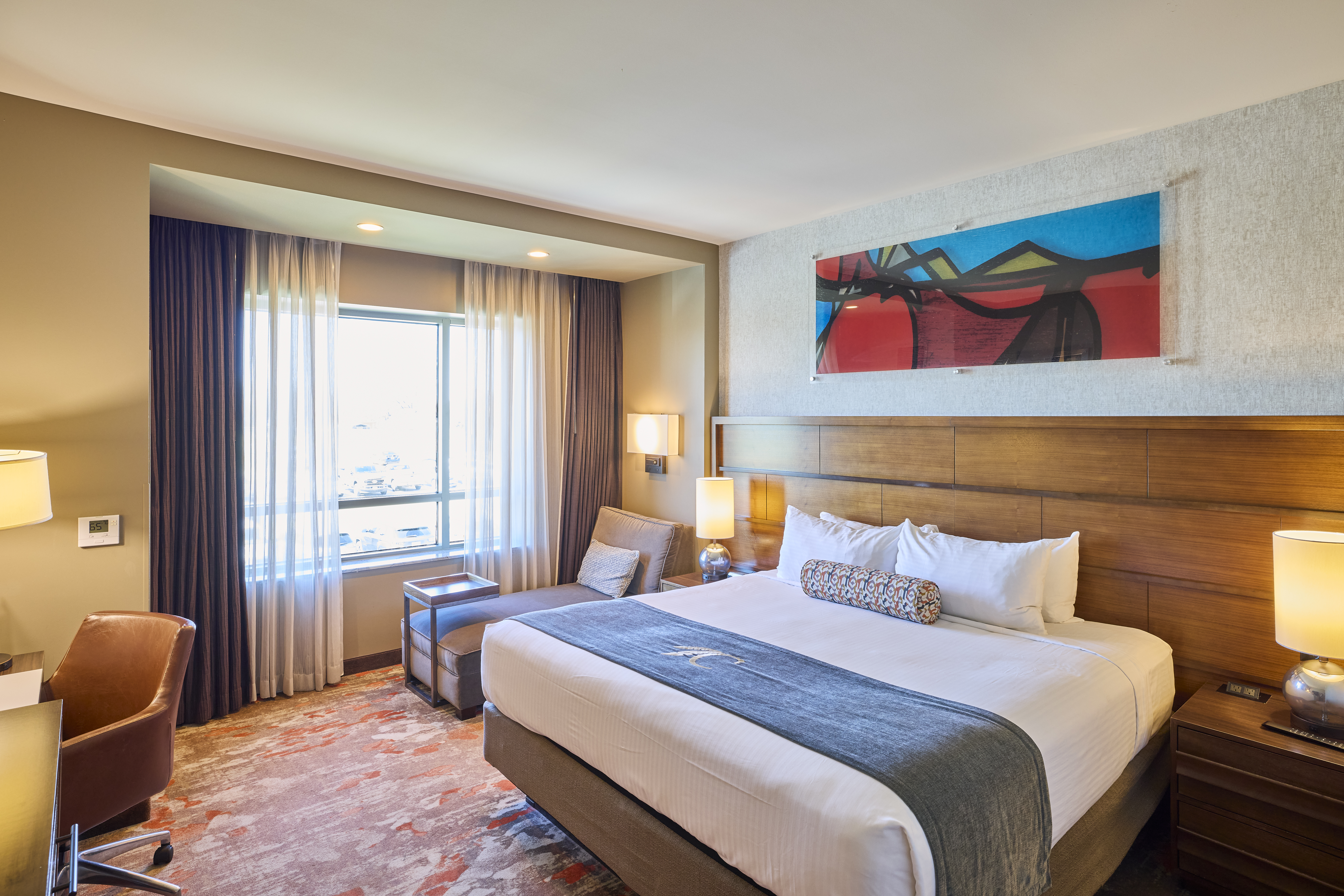 Guest room at the Choctaw Casino & Resort Grant, Trademark Coll by Wyndham in Grant, Oklahoma