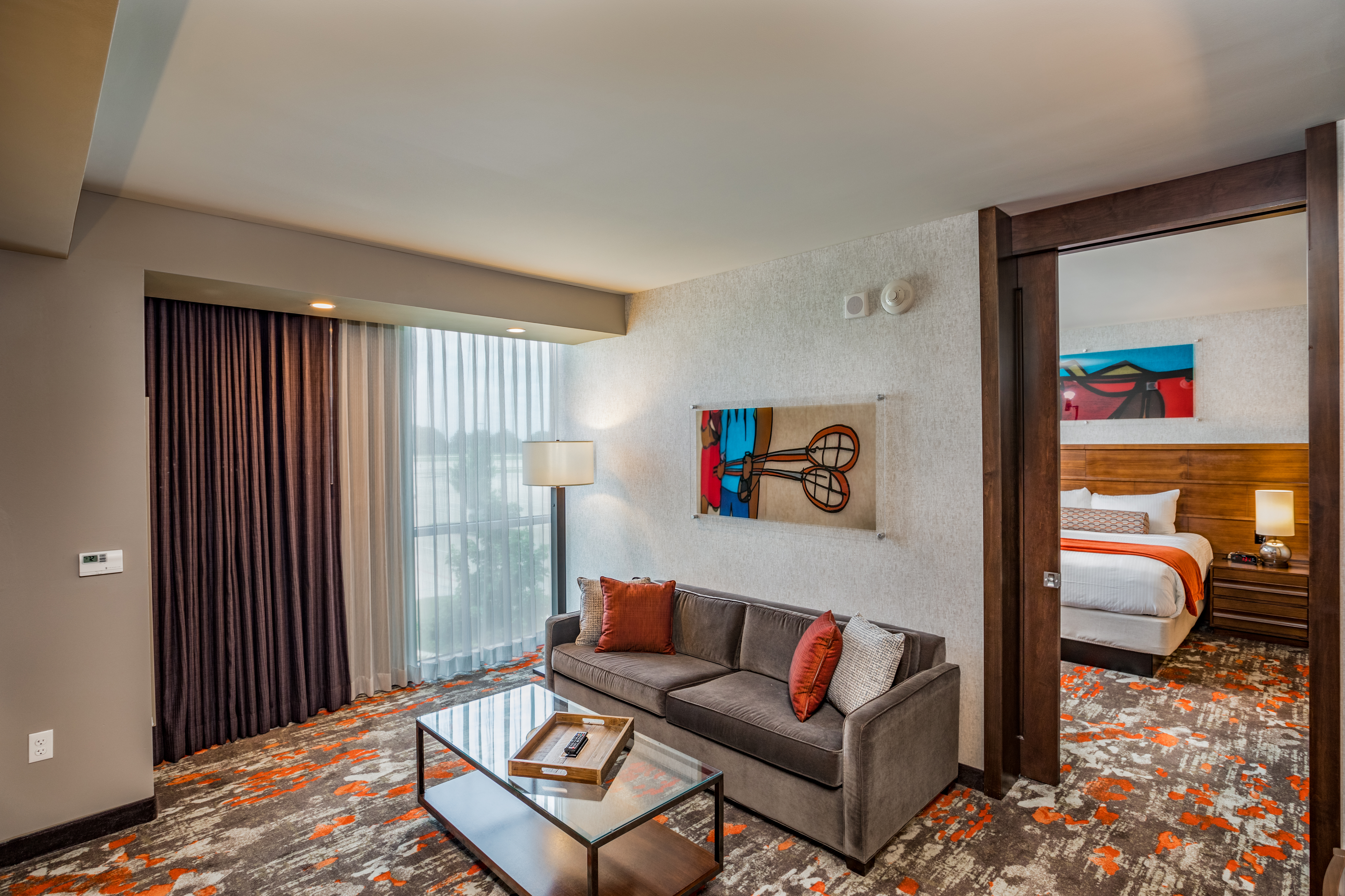 Guest room at the Choctaw Casino & Resort Grant, Trademark Coll by Wyndham in Grant, Oklahoma