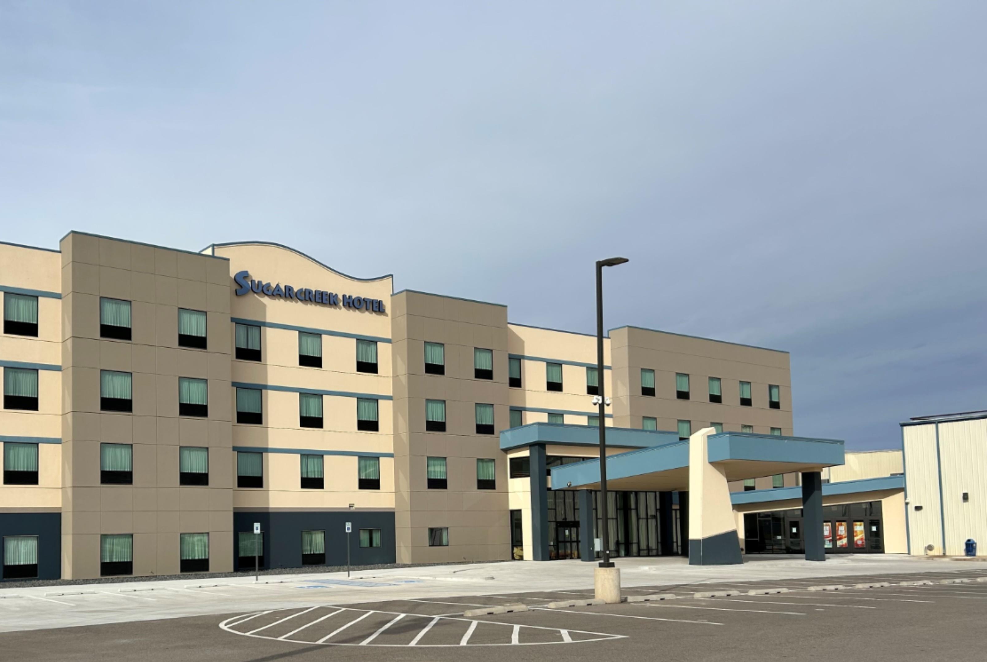 Exterior of Sugar Creek Hotel, Trademark Collection by Wyndham hotel in Hinton, Oklahoma