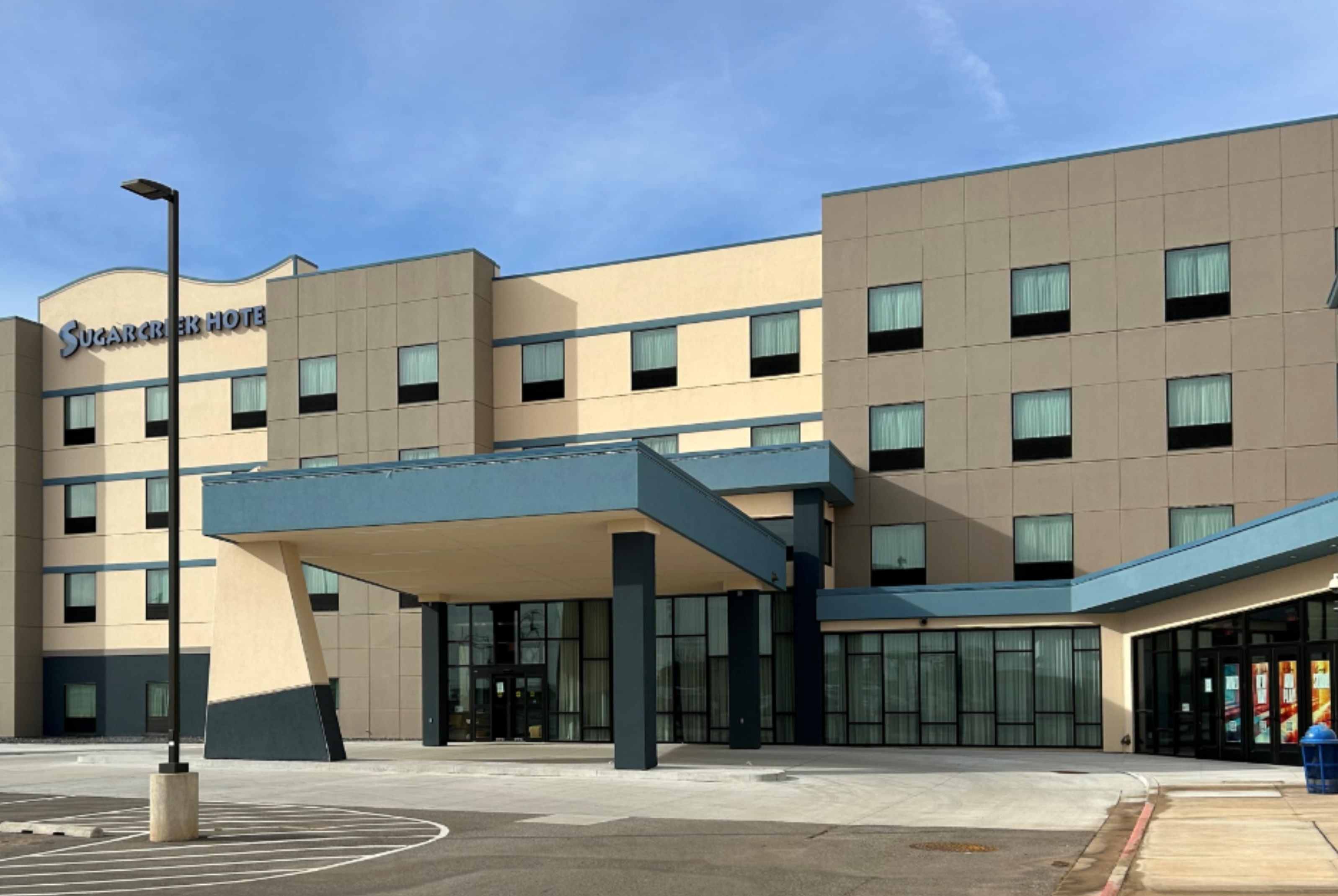 Exterior of Sugar Creek Hotel, Trademark Collection by Wyndham hotel in Hinton, Oklahoma