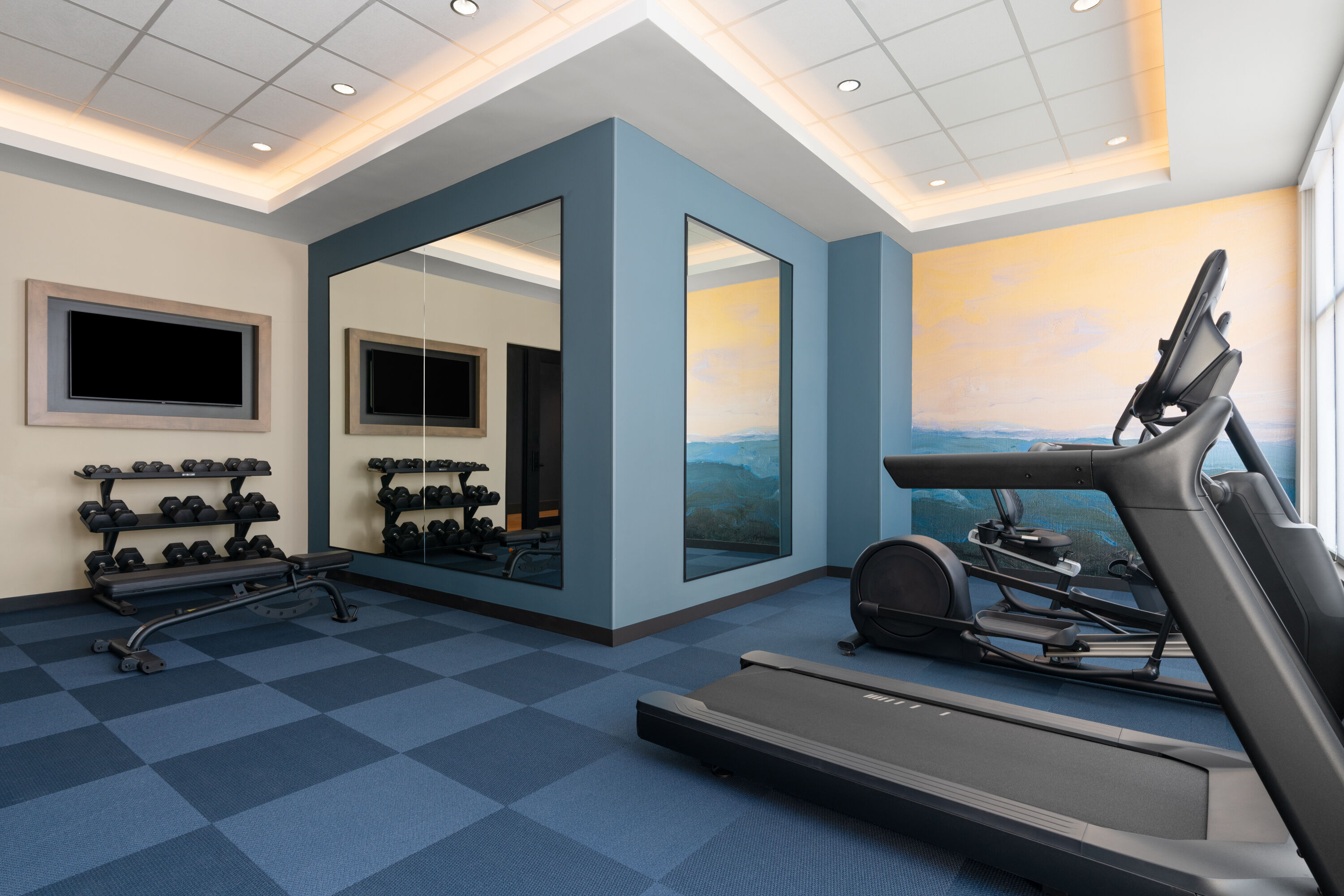 Fitness room at Sugar Creek Hotel, Trademark Collection by Wyndham in Hinton, Oklahoma