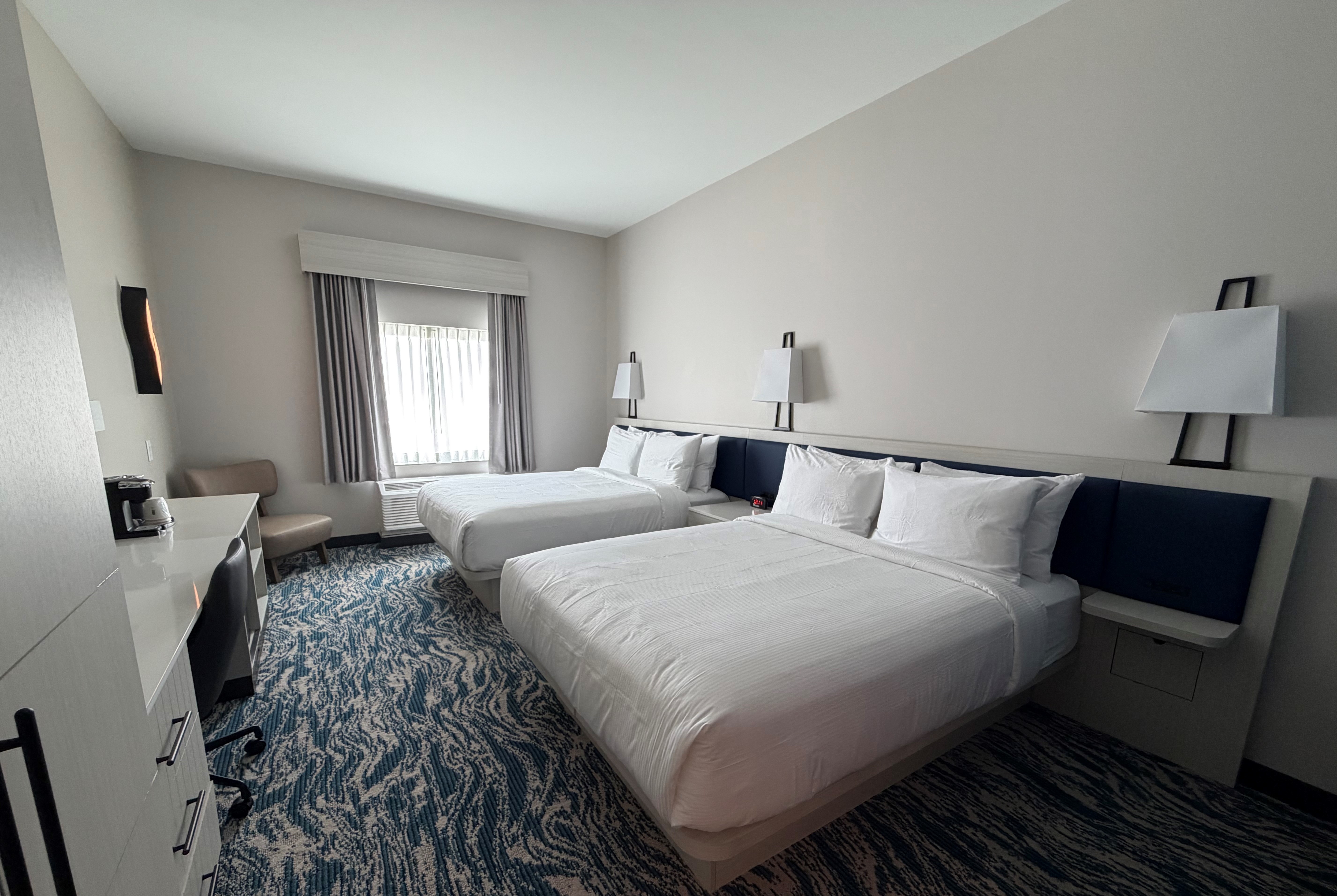 Guest room at the Sugar Creek Hotel, Trademark Collection by Wyndham in Hinton, Oklahoma