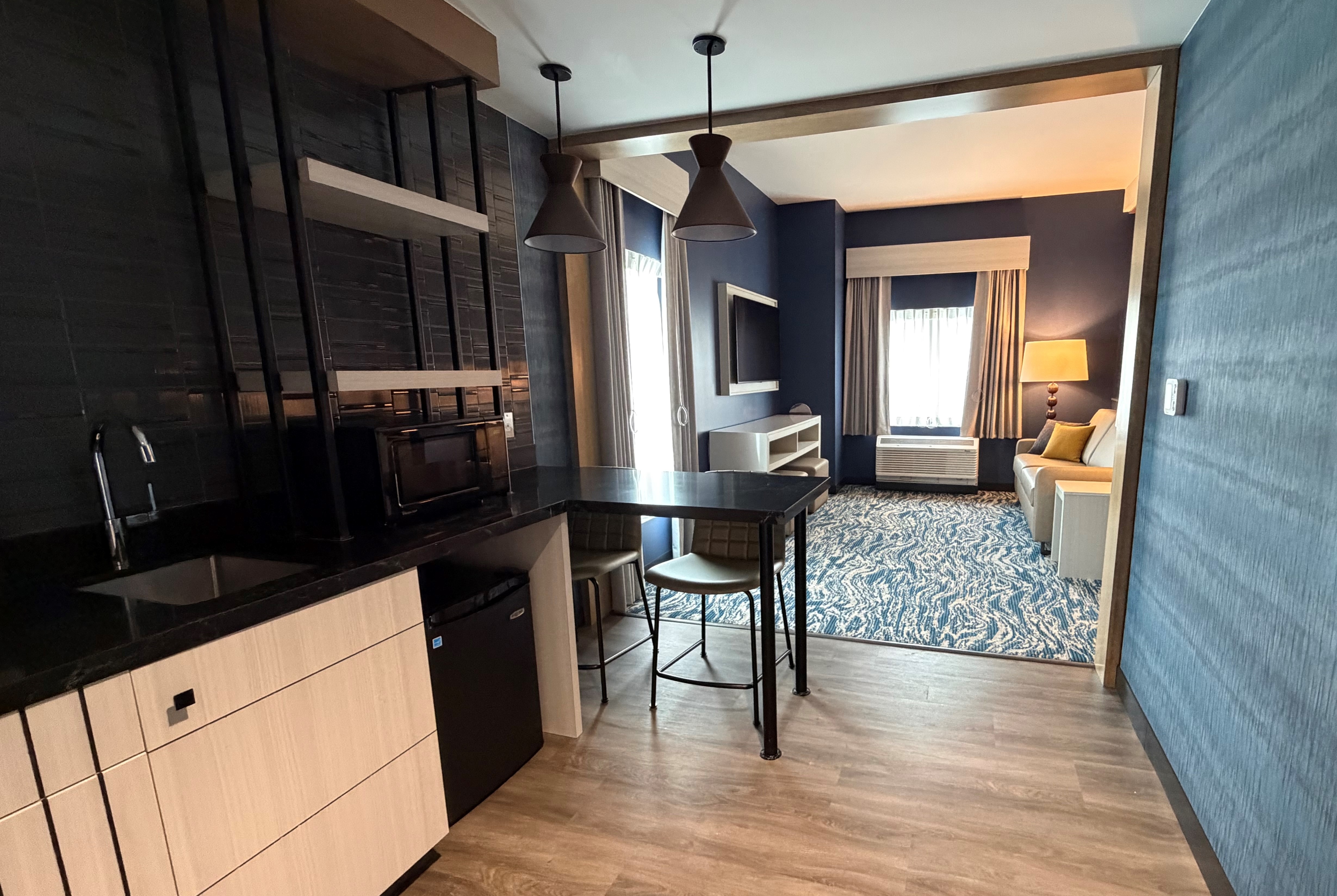 Guest room at the Sugar Creek Hotel, Trademark Collection by Wyndham in Hinton, Oklahoma