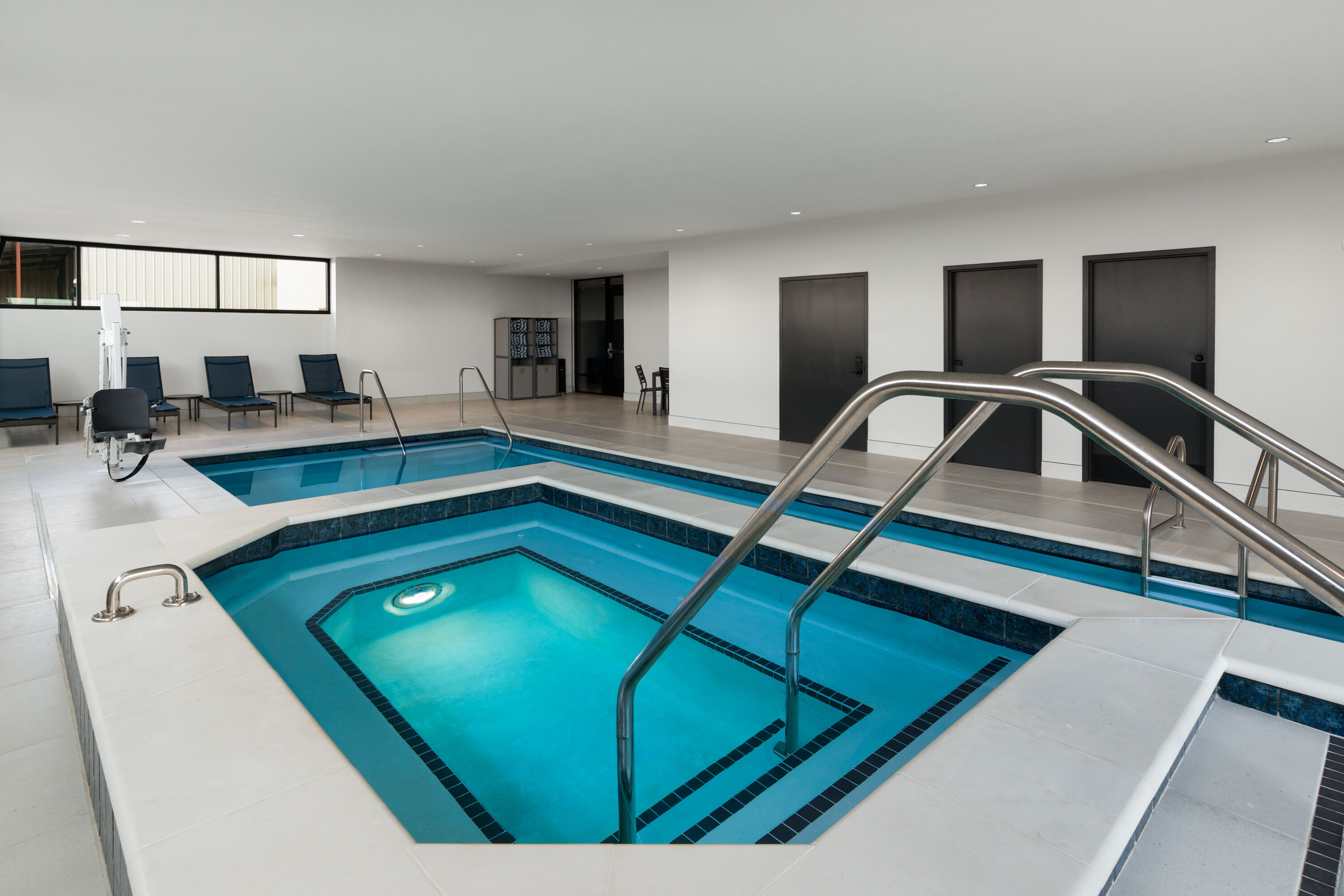 Indoor pool at the Sugar Creek Hotel, Trademark Collection by Wyndham in Hinton, Oklahoma