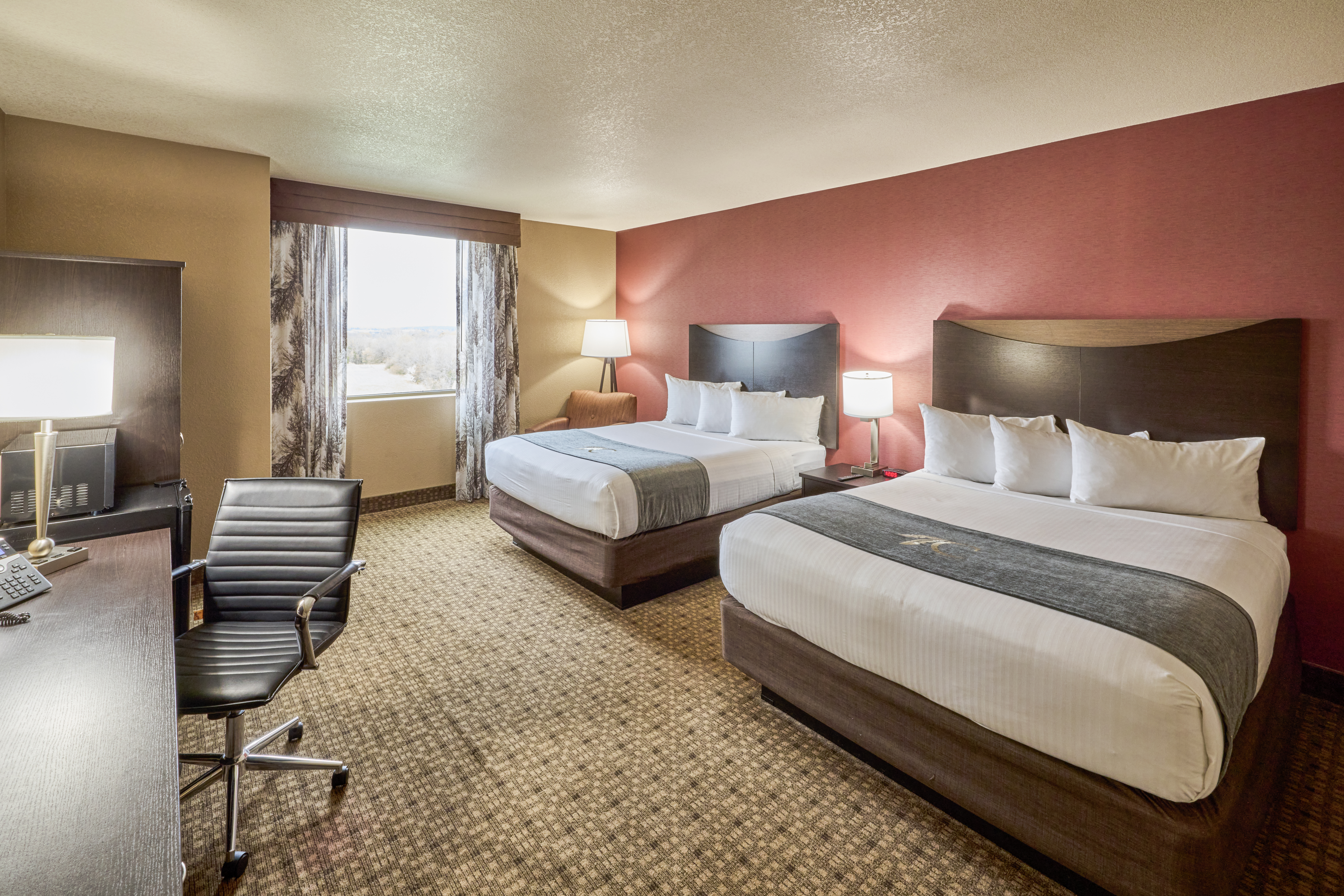 Guest room at the Choctaw Casino & Resort Pocola, Trademark Coll by Wyndham in Pocola, Oklahoma