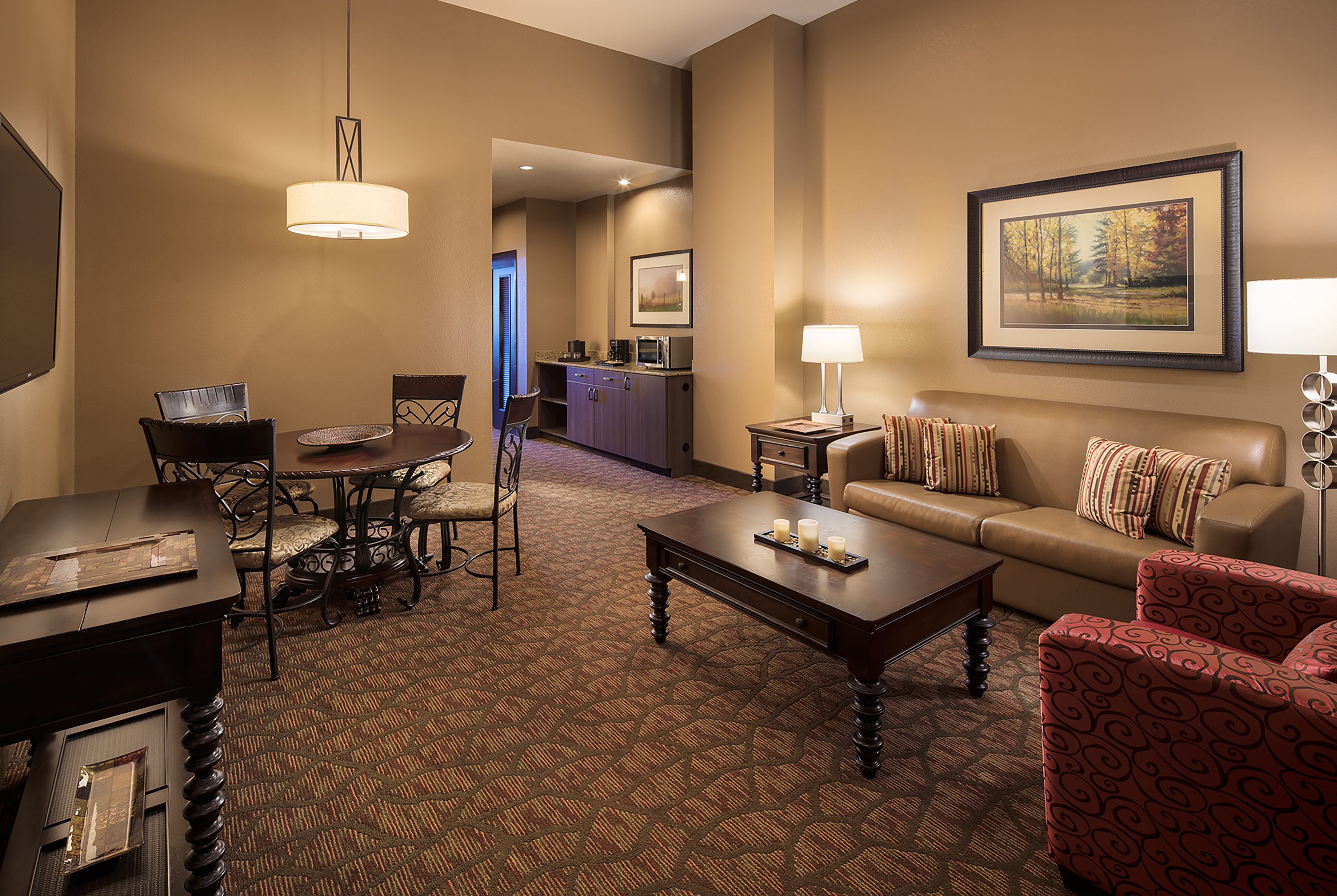 Guest room at the Choctaw Casino & Resort Pocola, Trademark Coll by Wyndham in Pocola, Oklahoma