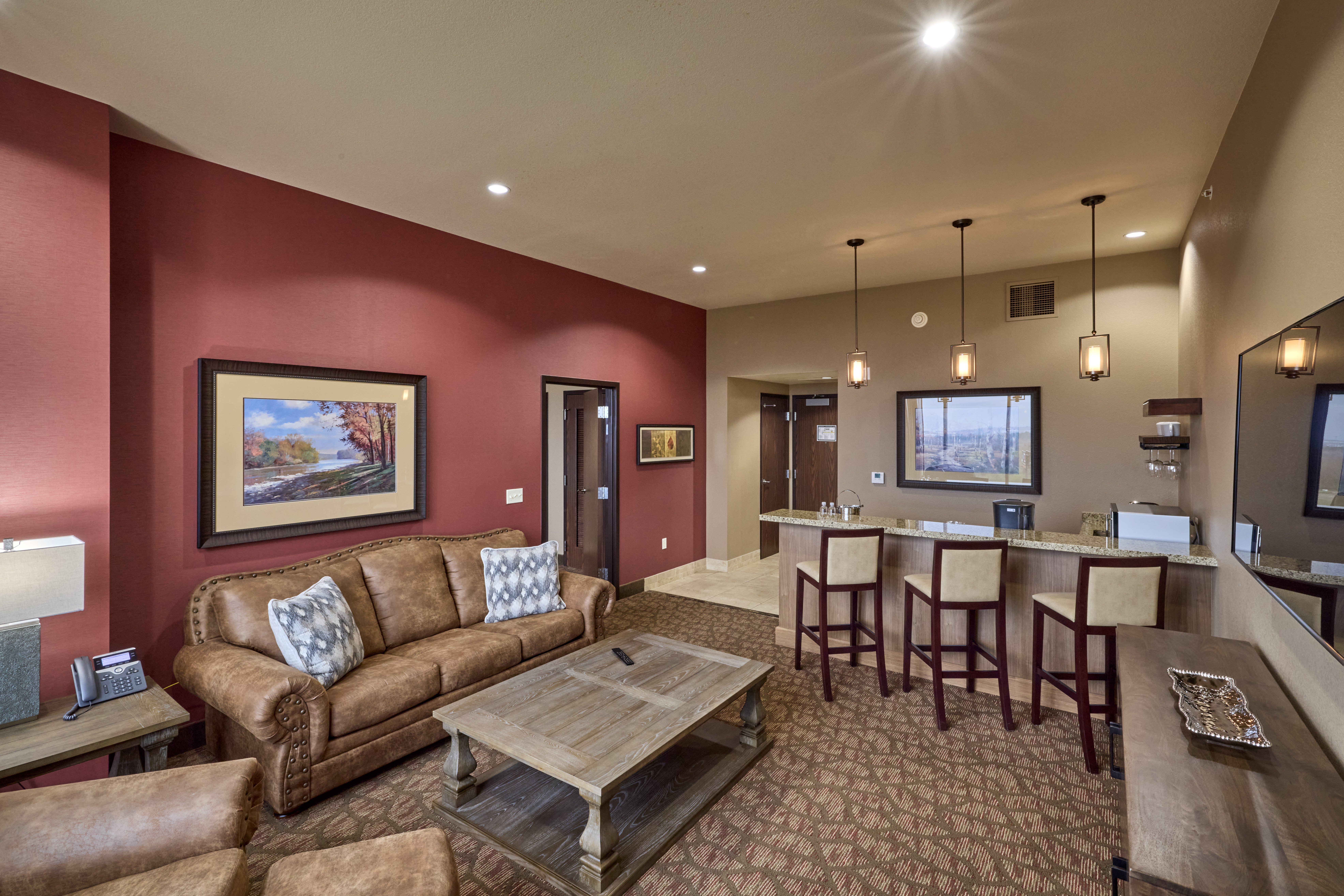 Guest room at the Choctaw Casino & Resort Pocola, Trademark Coll by Wyndham in Pocola, Oklahoma