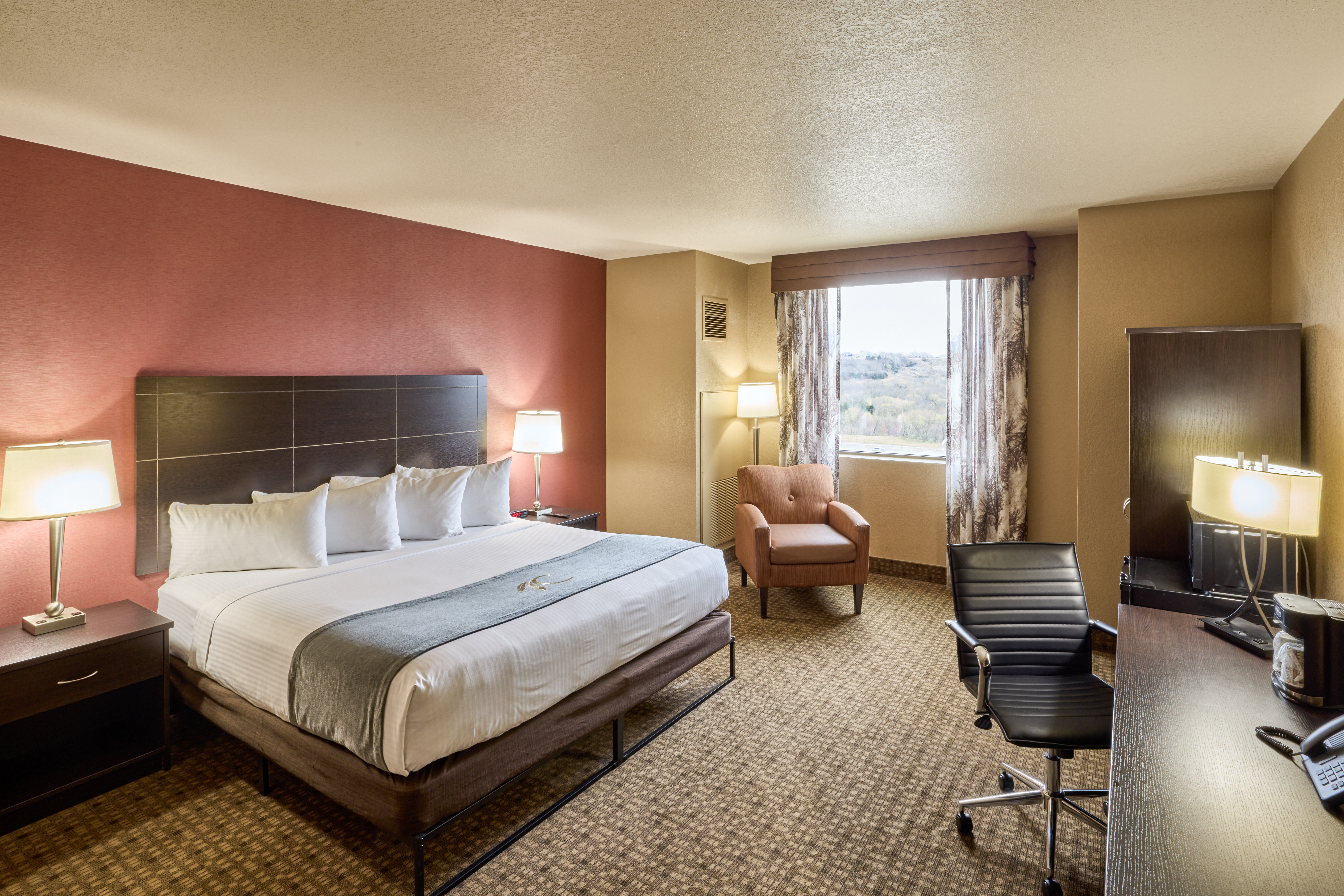 Guest room at the Choctaw Casino & Resort Pocola, Trademark Coll by Wyndham in Pocola, Oklahoma