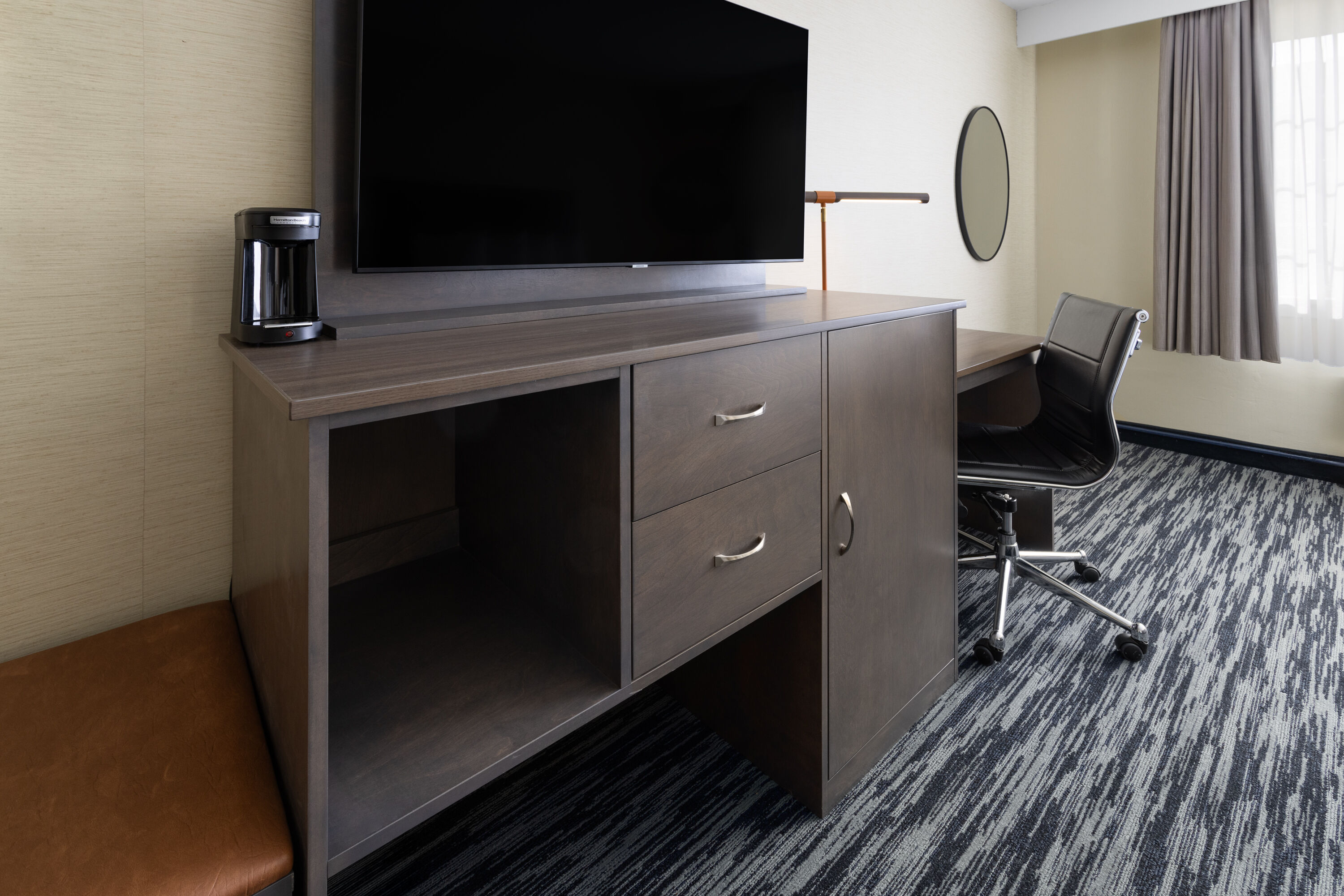 Guest room at the Penn Harris Hotel Harrisburg, Trademark by Wyndham in Camp Hill, Pennsylvania