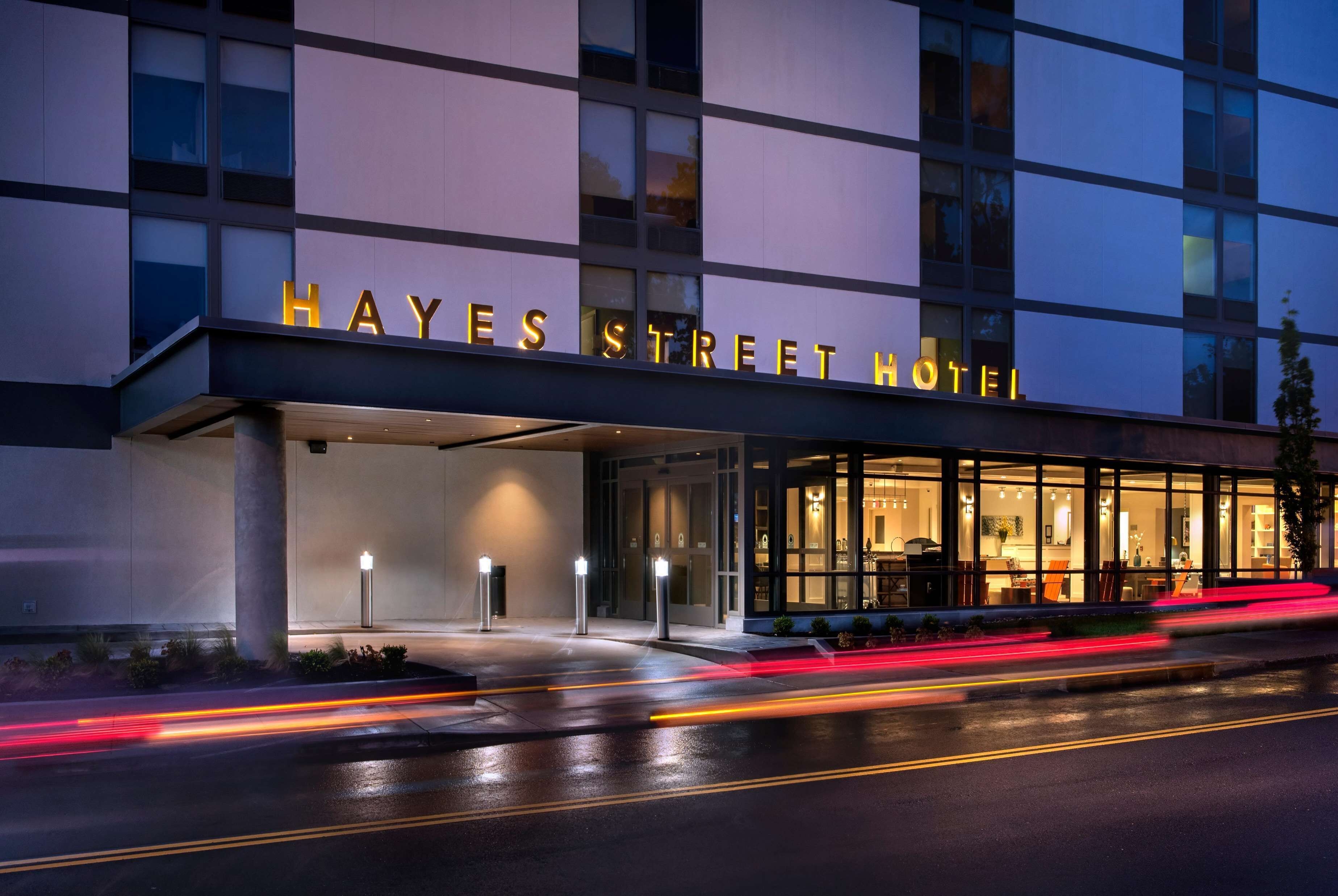 Exterior of The Hayes Street Hotel, Trademark Collection by Wyndham hotel in Nashville, Tennessee
