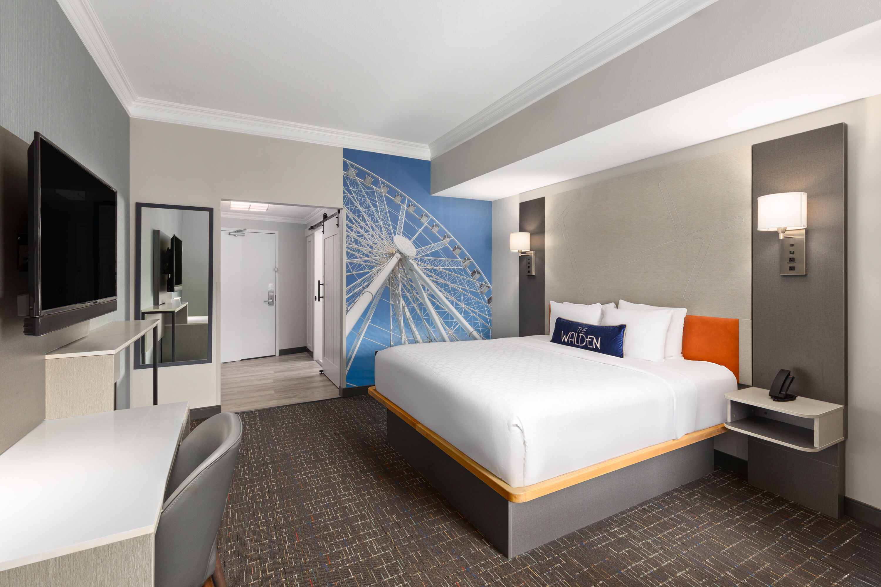 Guest room at the The Walden, Trademark Collection By Wyndham in Pigeon Forge, Tennessee