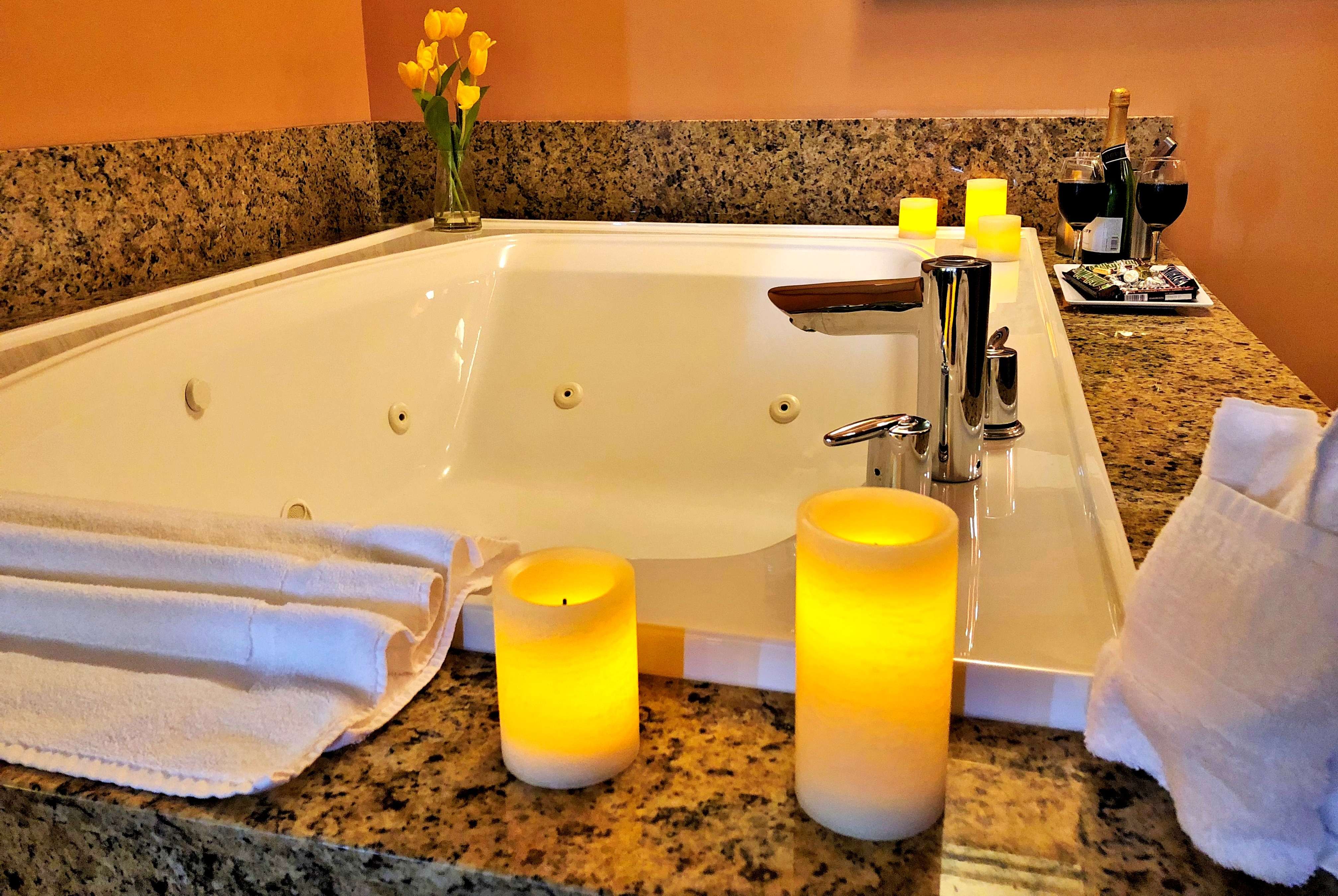 Guest room at the Lux Hotel & Spa, Trademark Collection by Wyndham in Arlington, Texas