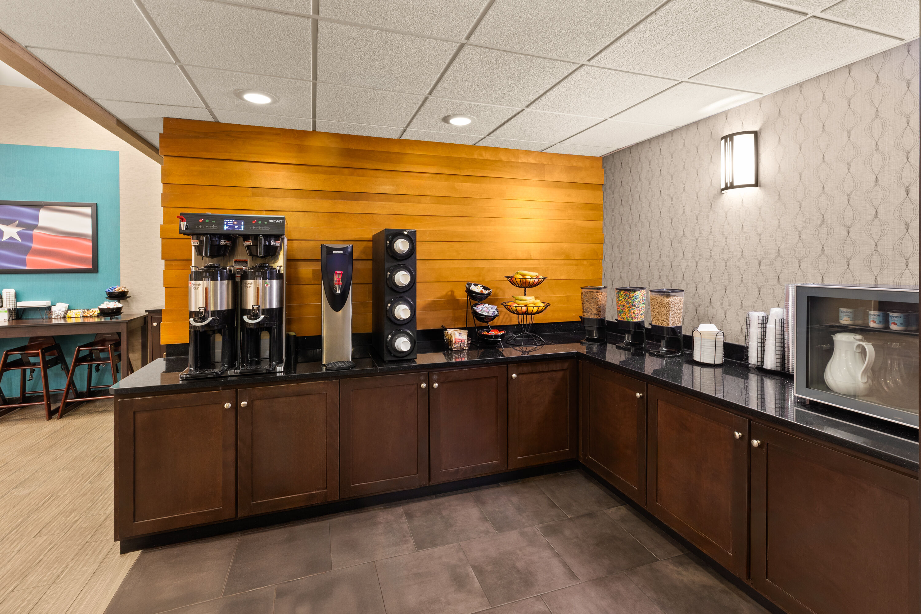 Free breakfast at Heritage Inn & Suites San Antonio Airport, Trademark Wyndham in San Antonio, Texas