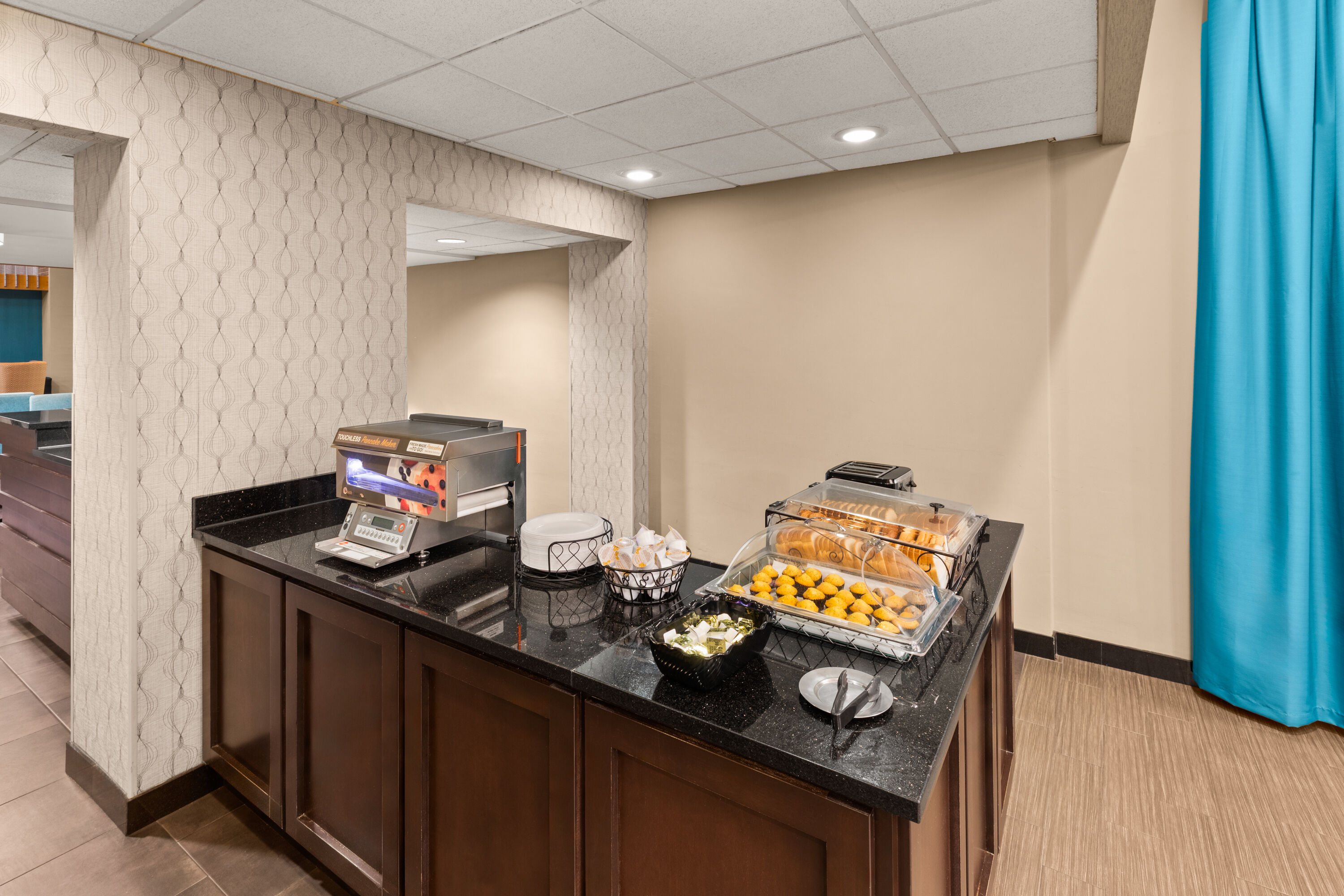 Free breakfast at Heritage Inn & Suites San Antonio Airport, Trademark Wyndham in San Antonio, Texas