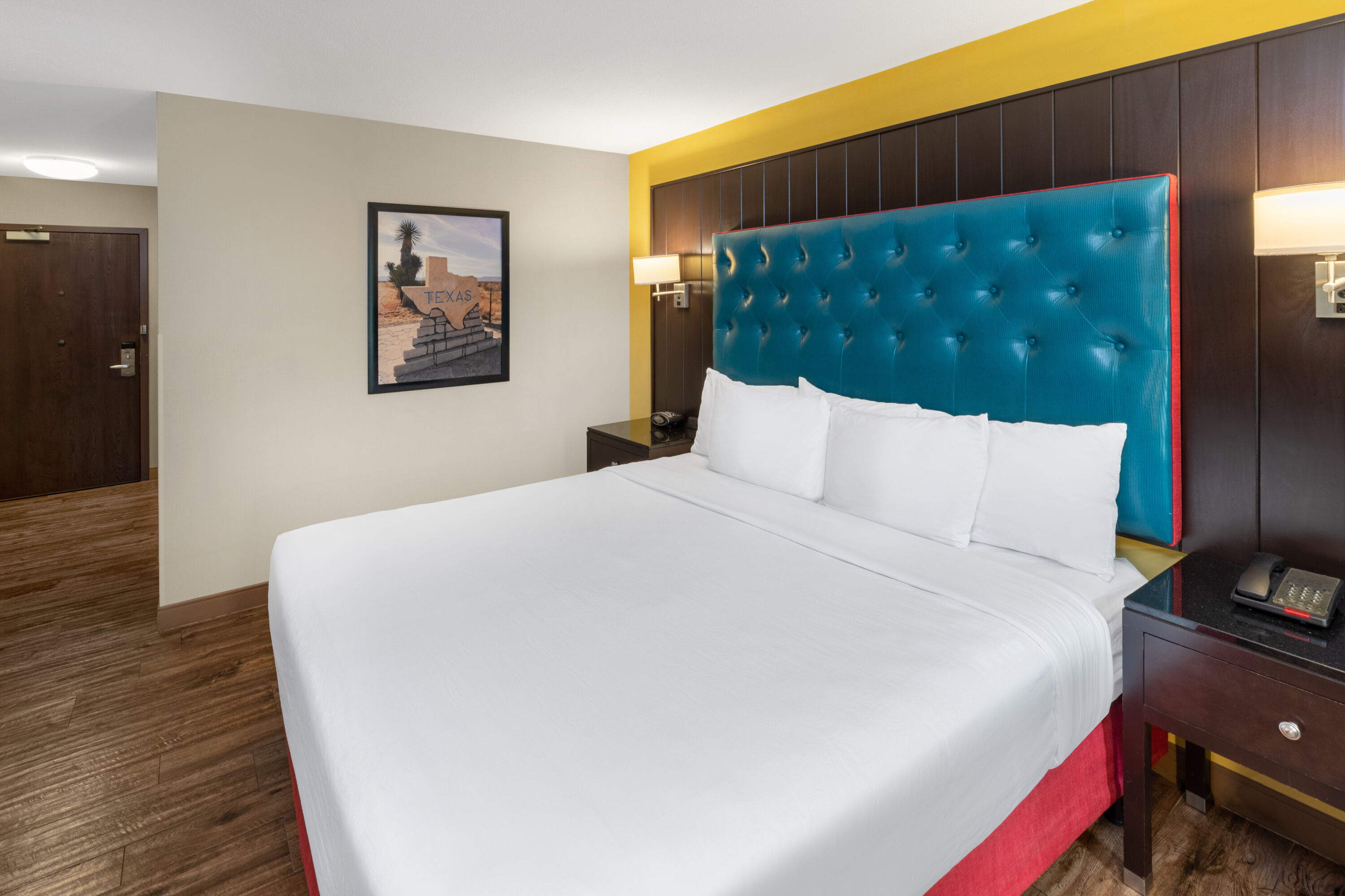 Guest room at the Heritage Inn & Suites San Antonio Airport, Trademark Wyndham in San Antonio, Texas