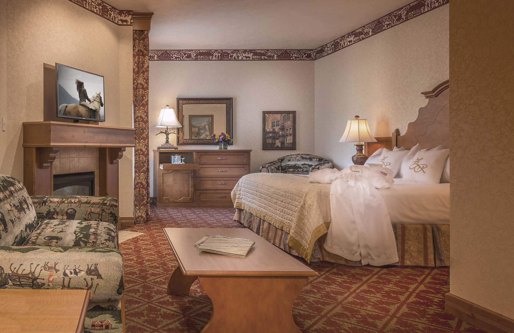 Guest room at the Zermatt Utah Resort & Spa,Trademark Collection by Wyndham in Midway, Utah