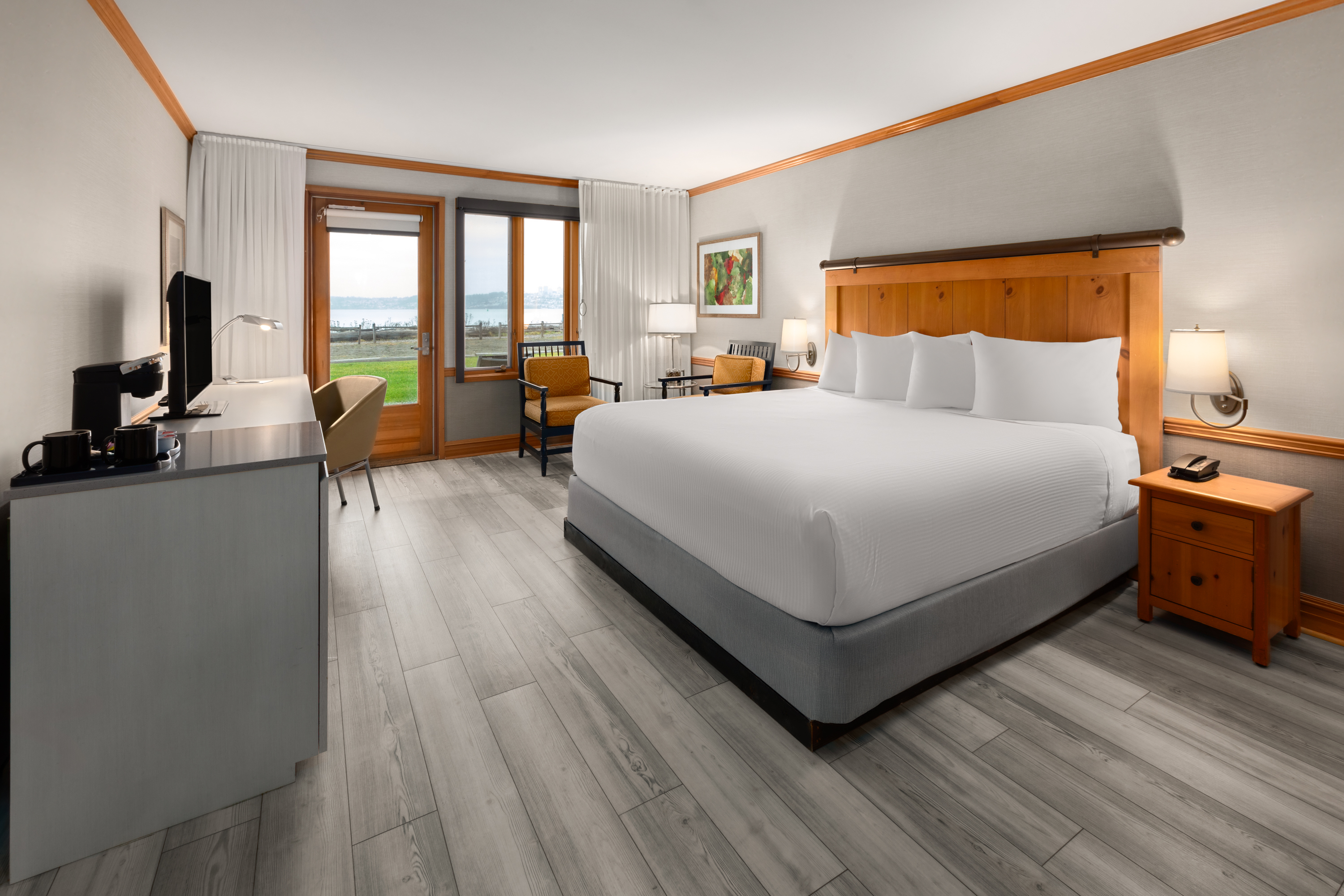 Guest room at the Semiahmoo Resort Golf & Spa, Trademark Collection by Wyndham in Blaine, Washington