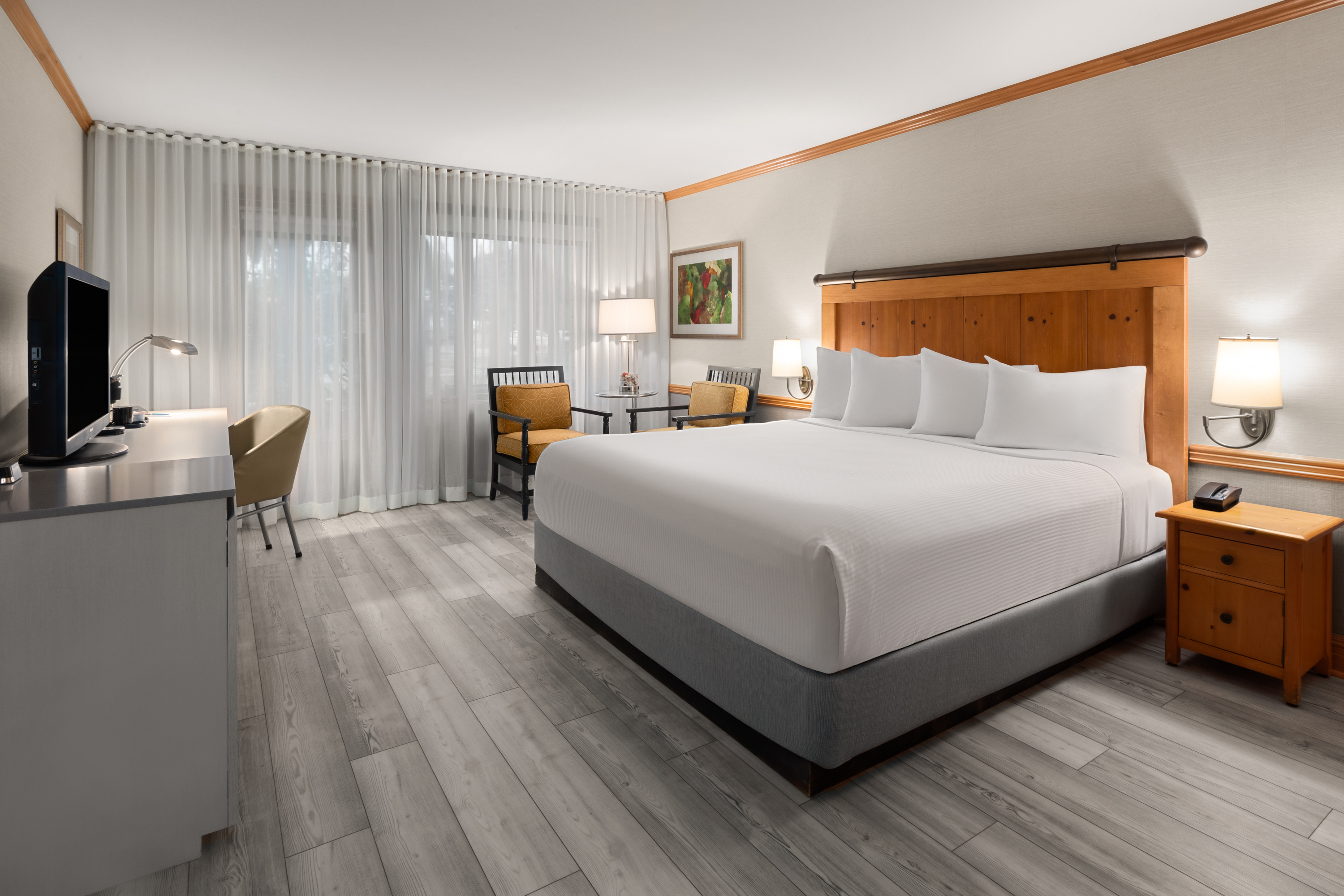 Guest room at the Semiahmoo Resort Golf & Spa, Trademark Collection by Wyndham in Blaine, Washington