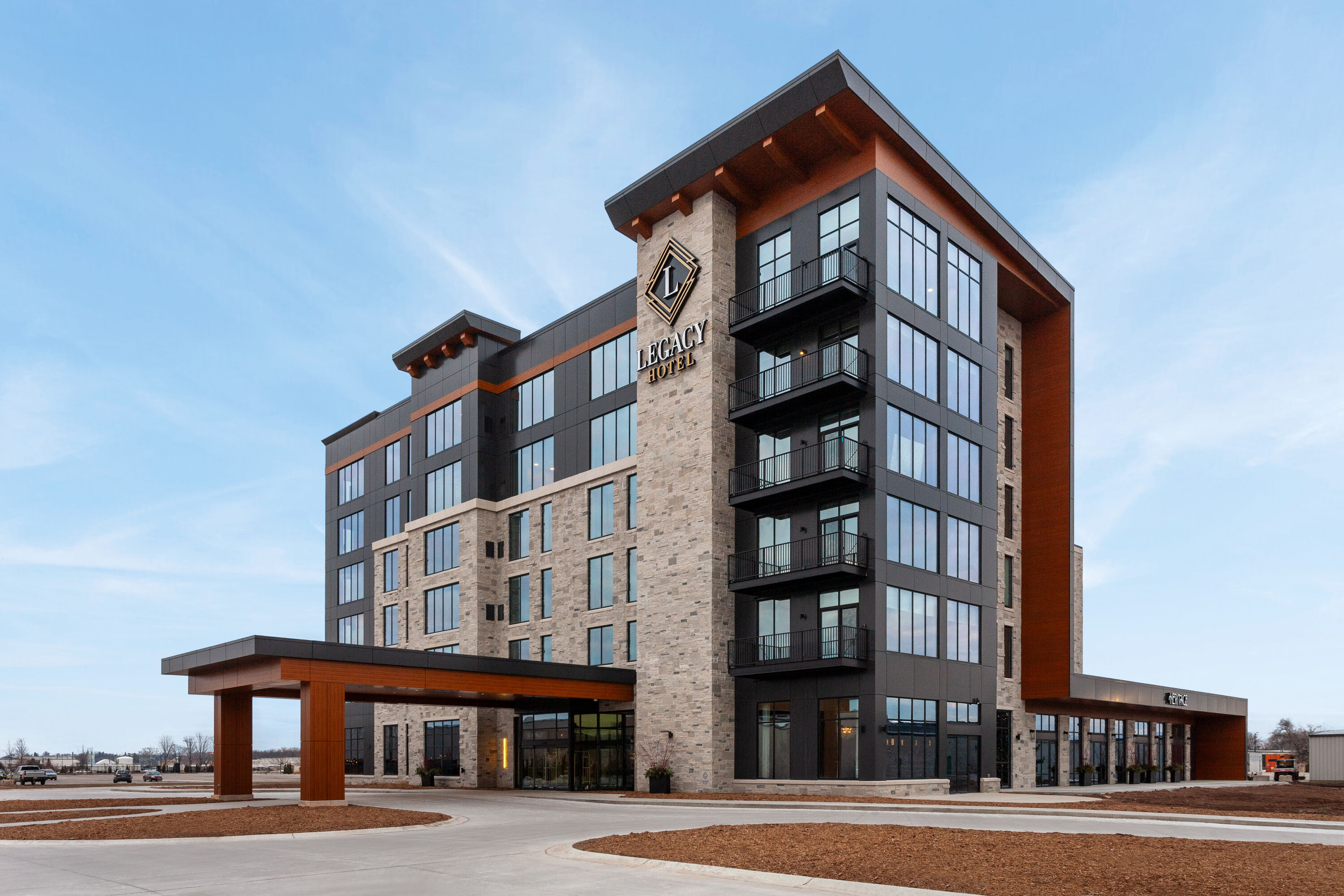Exterior Day Image of Legacy Hotel, Trademark Collection by Wyndham hotel in Green Bay, Wisconsin