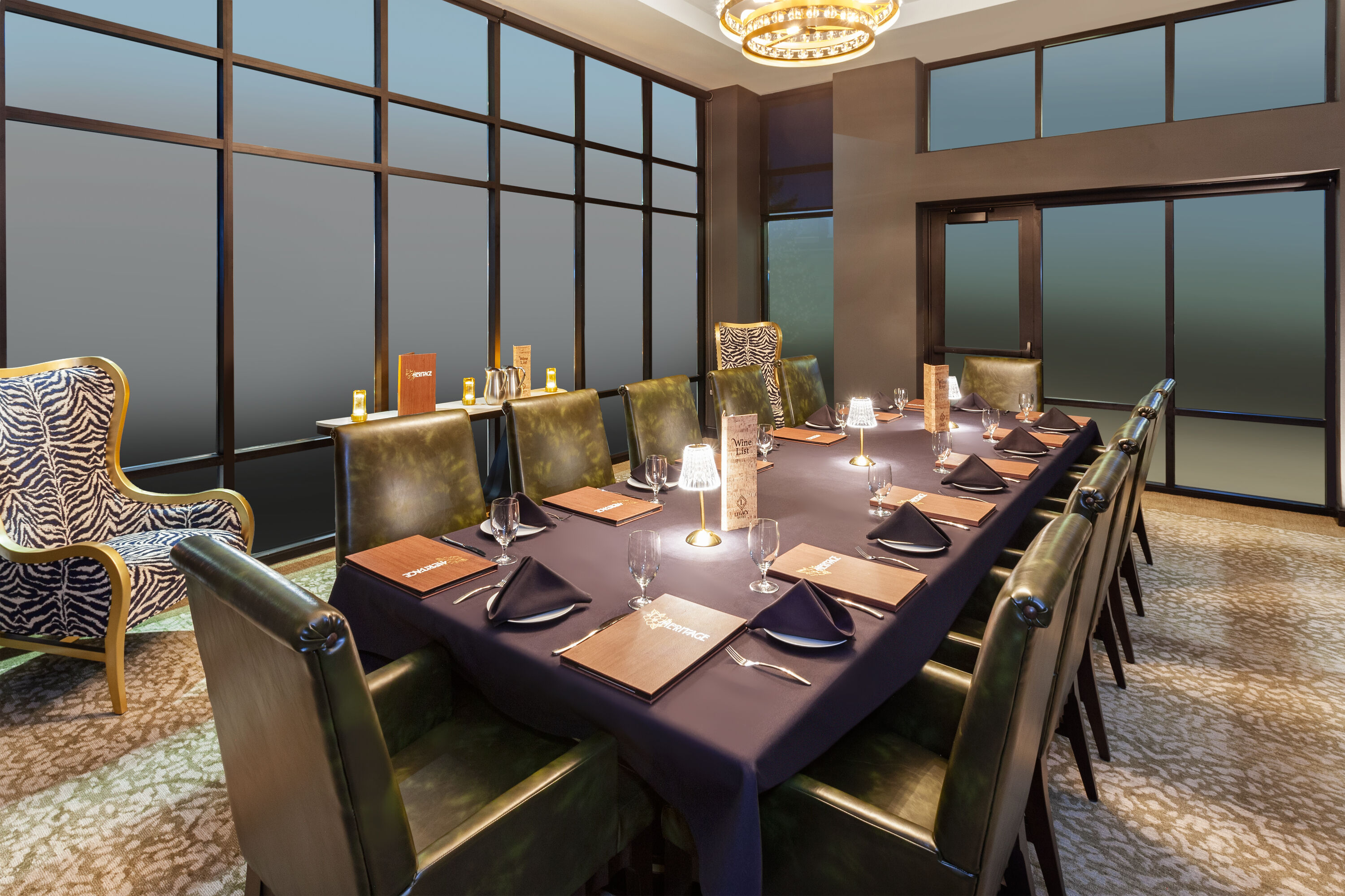 Legacy Hotel, Trademark Collection by Wyndham restaurant private dining area in Green Bay, Wisconsin
