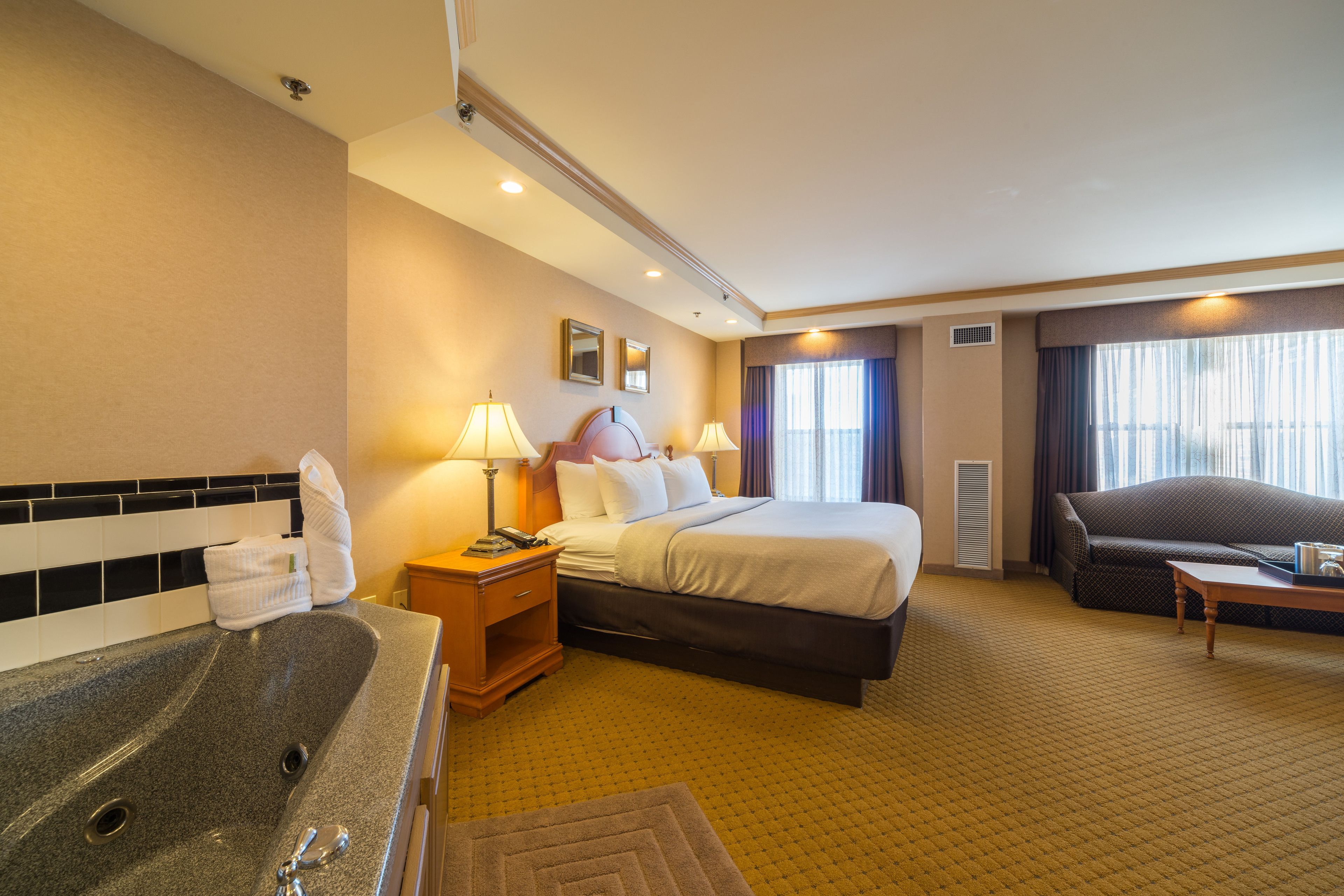 Guest room at the Ambassador Hotel Milwaukee, Trademark Collection by Wyndham in Milwaukee, Wisconsin