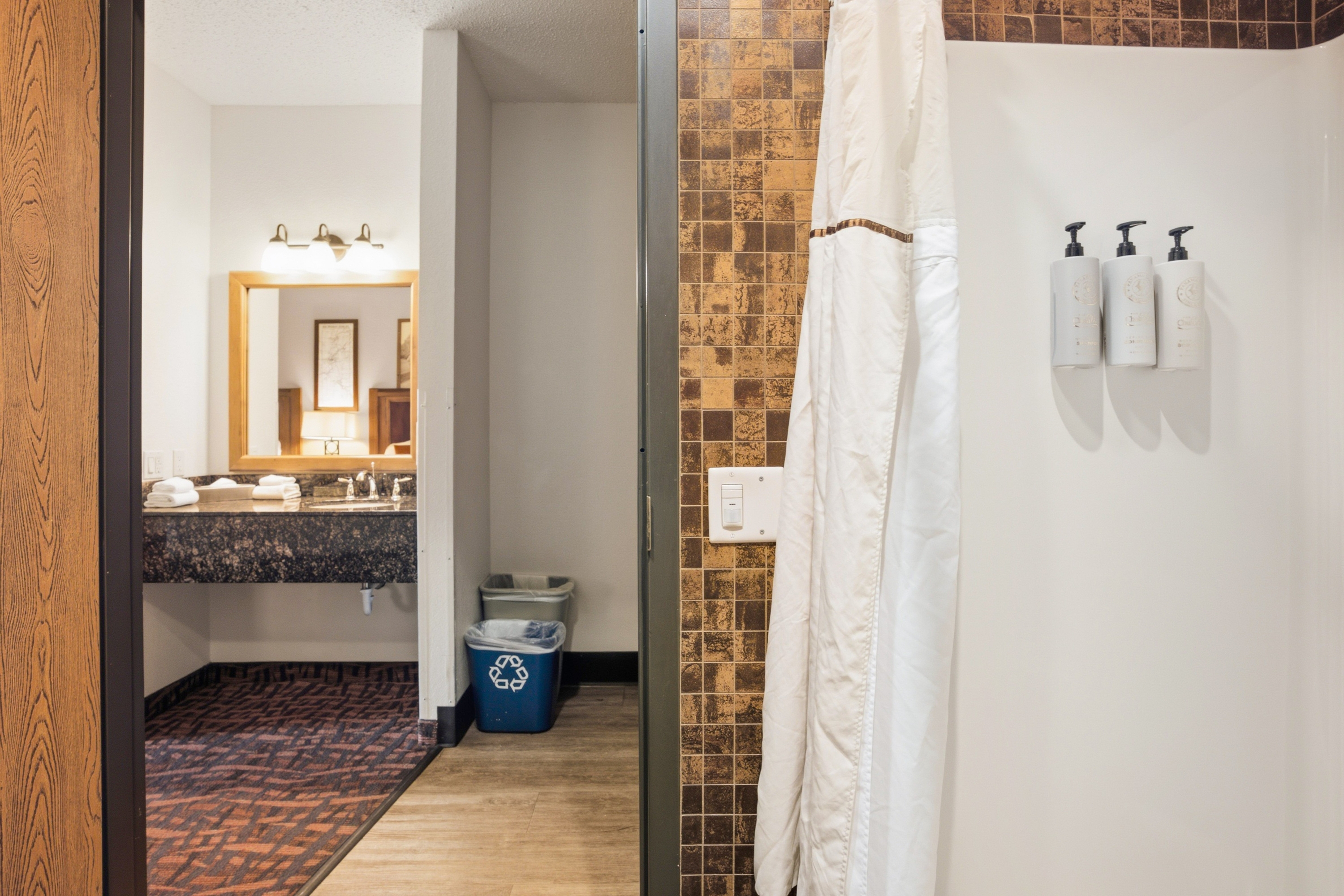 Guest room bath at the Chula Vista Resort, Trademark Collection by Wyndham in Wisconsin Dells, Wisconsin