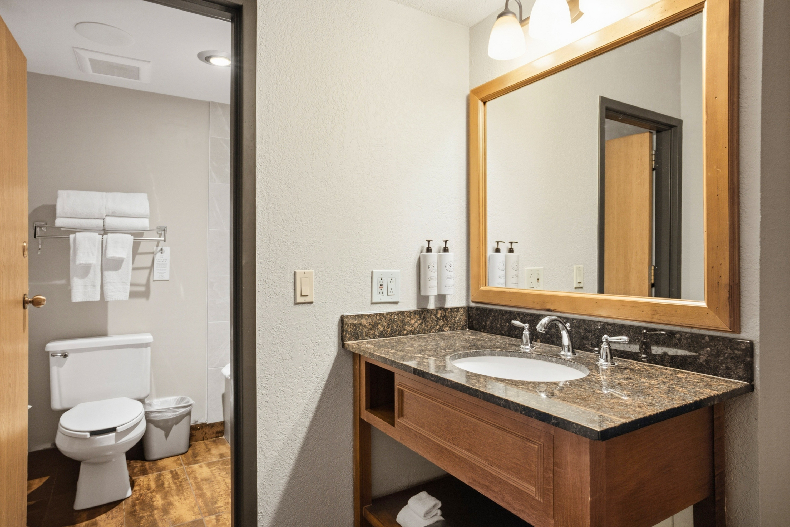 Guest room bath at the Chula Vista Resort, Trademark Collection by Wyndham in Wisconsin Dells, Wisconsin