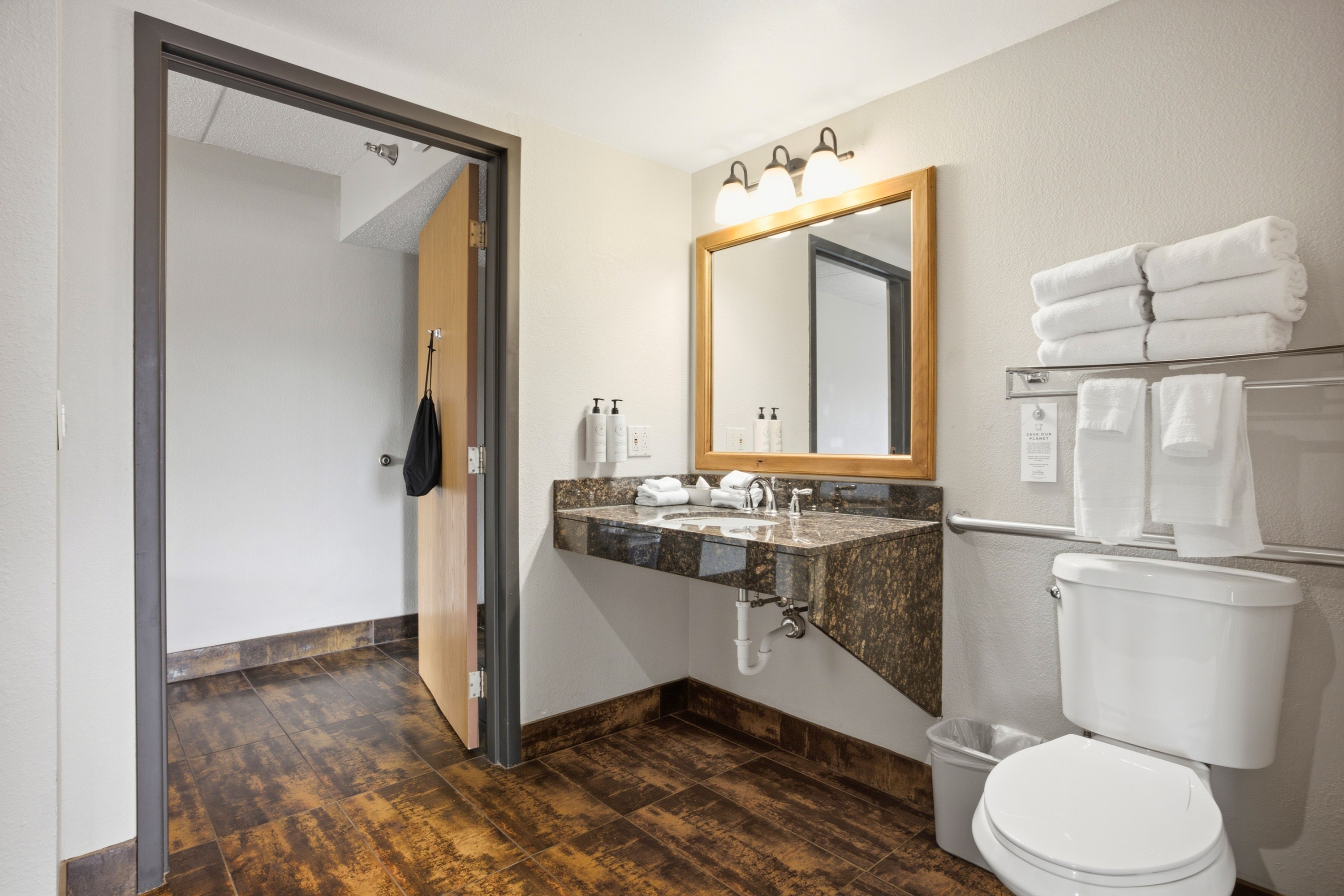 Guest room bath at the Chula Vista Resort, Trademark Collection by Wyndham in Wisconsin Dells, Wisconsin