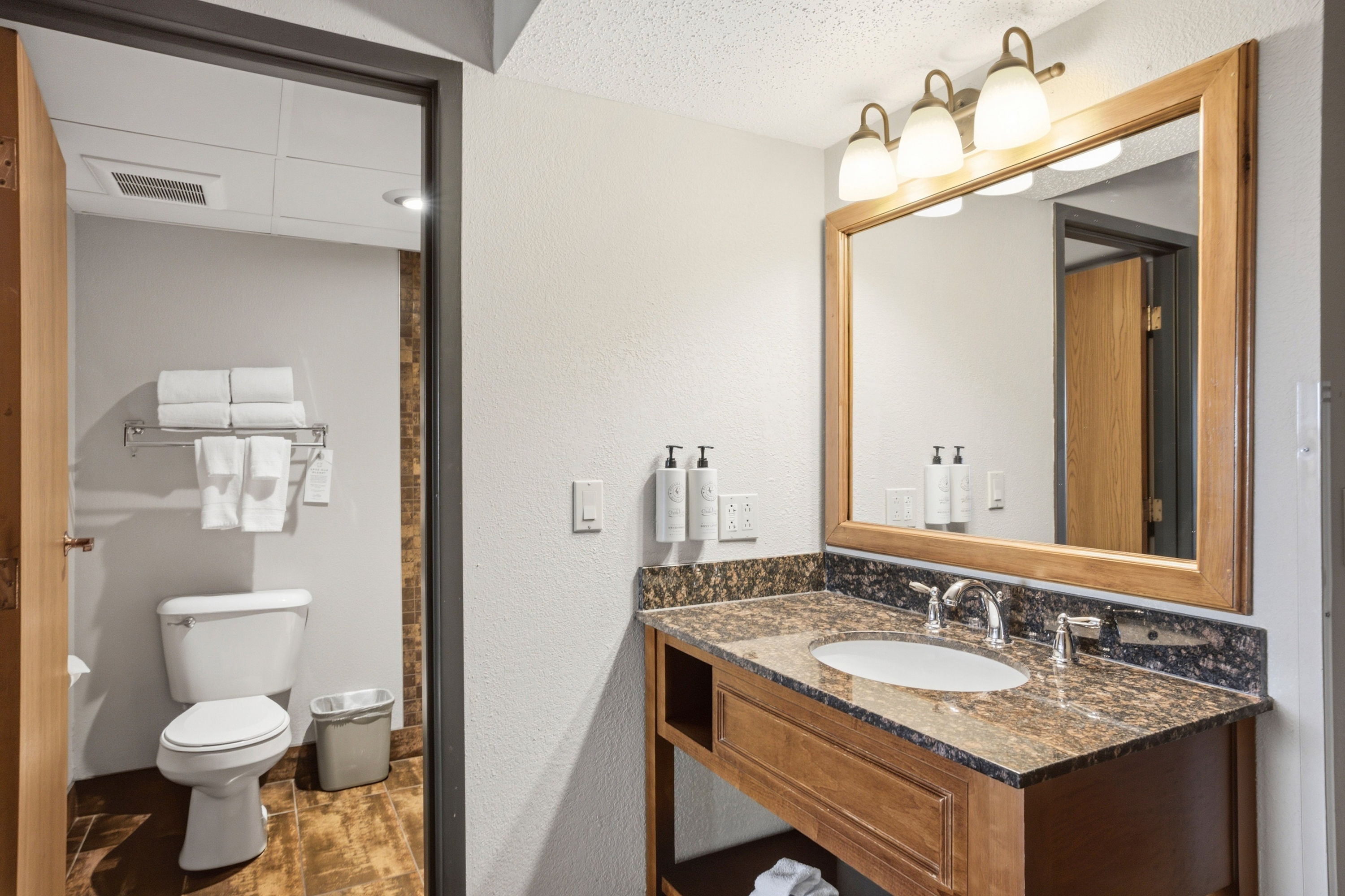 Guest room bath at the Chula Vista Resort, Trademark Collection by Wyndham in Wisconsin Dells, Wisconsin