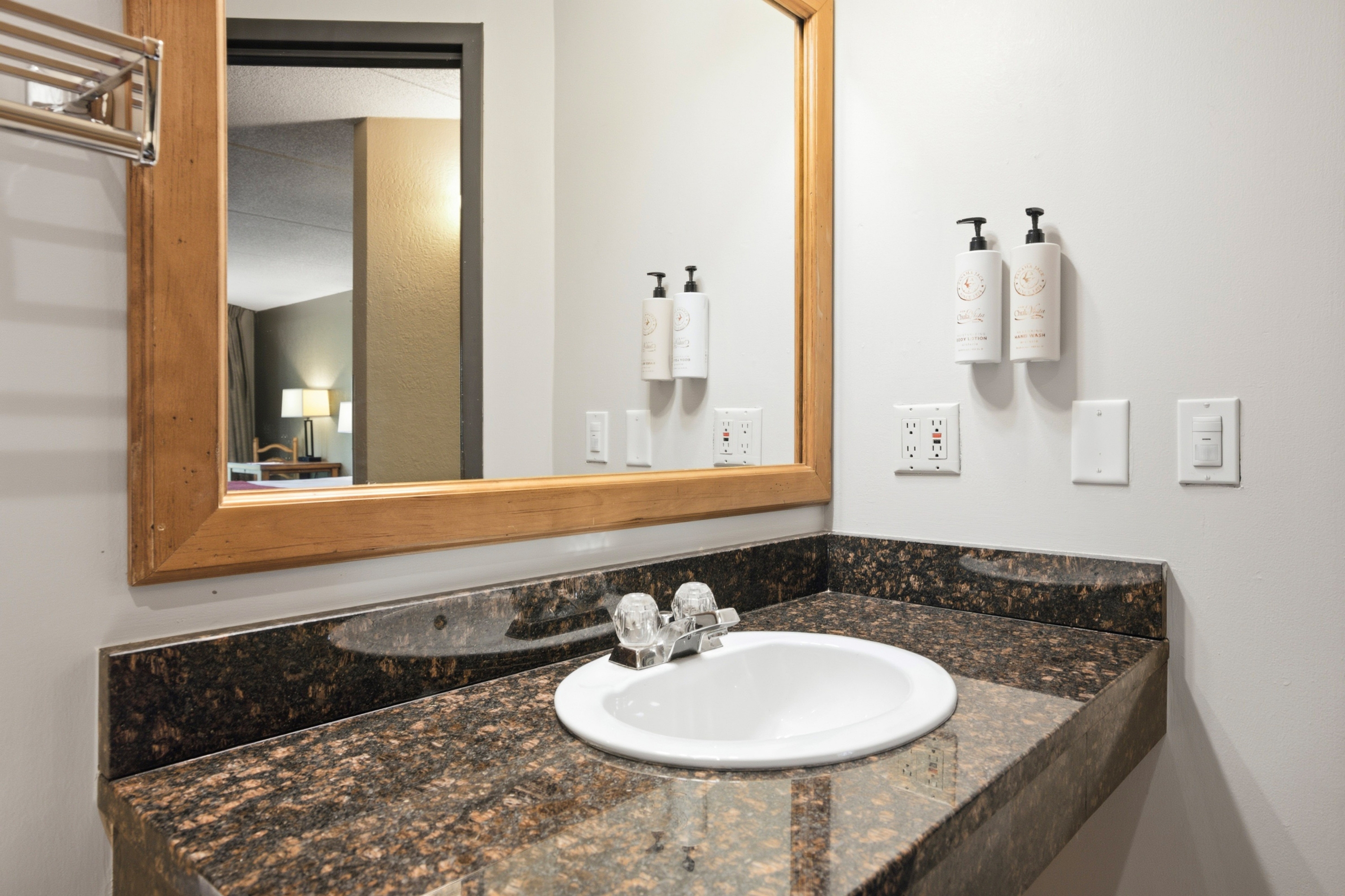 Guest room bath at the Chula Vista Resort, Trademark Collection by Wyndham in Wisconsin Dells, Wisconsin