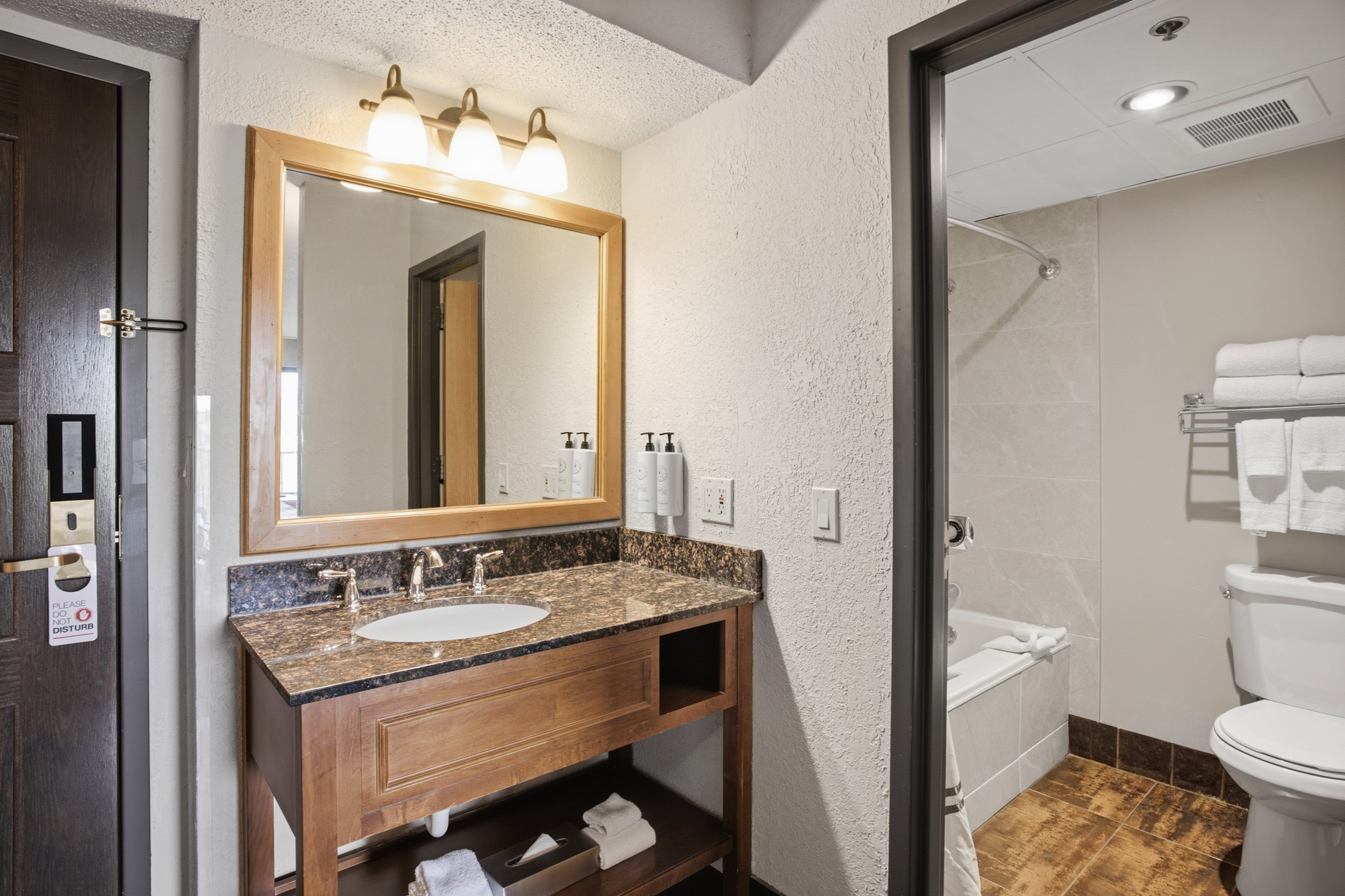 Guest room bath at the Chula Vista Resort, Trademark Collection by Wyndham in Wisconsin Dells, Wisconsin