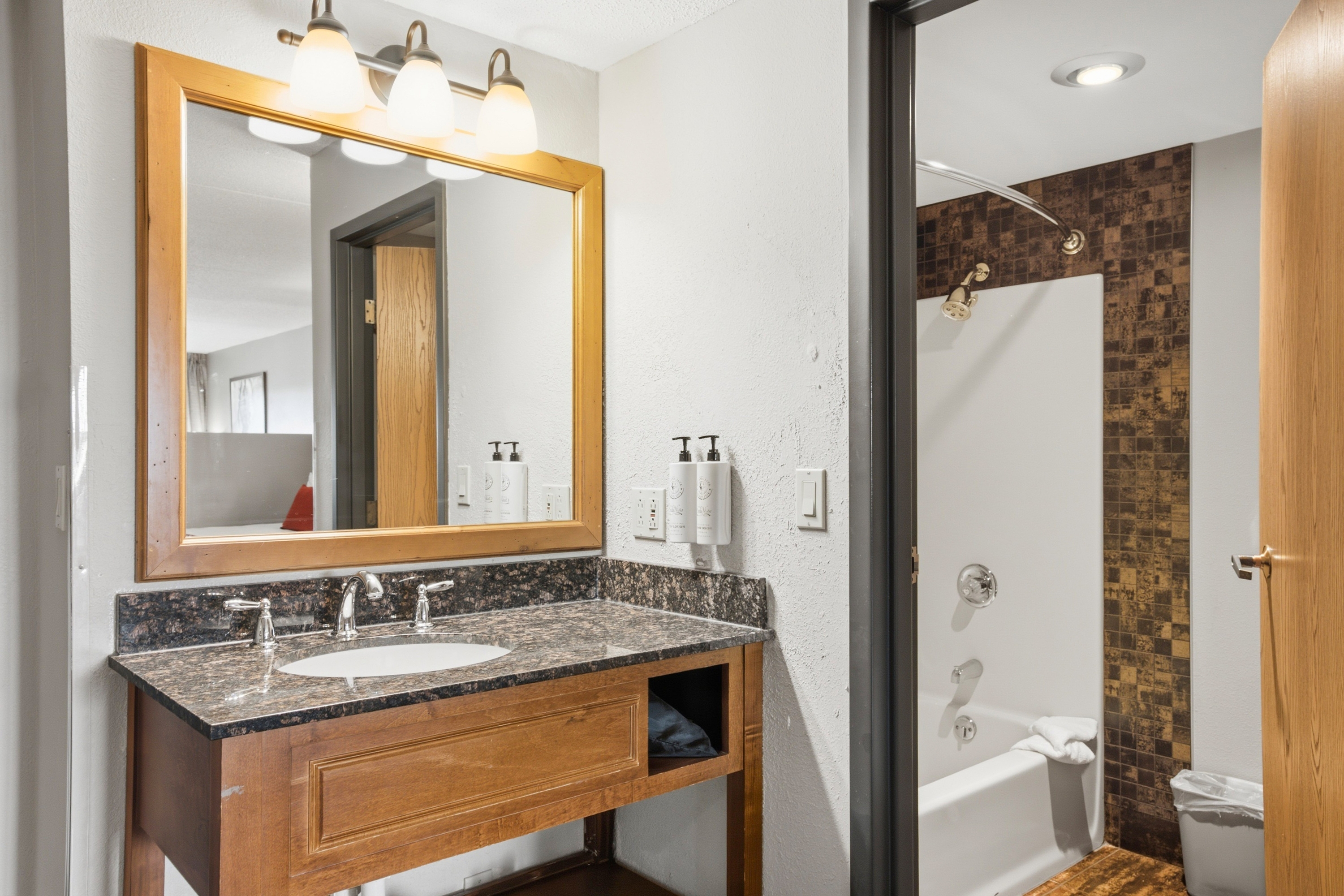 Guest room bath at the Chula Vista Resort, Trademark Collection by Wyndham in Wisconsin Dells, Wisconsin