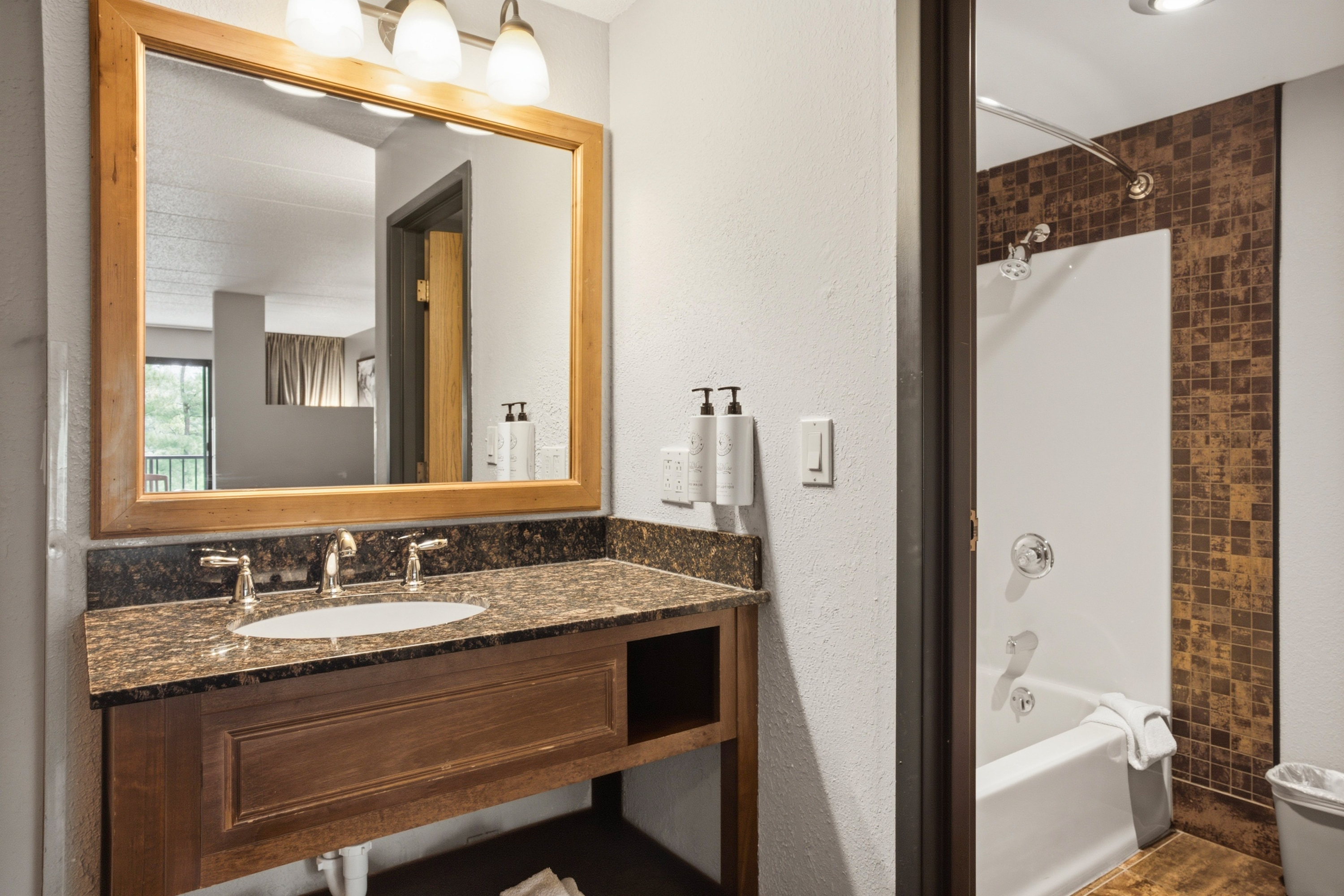 Guest room bath at the Chula Vista Resort, Trademark Collection by Wyndham in Wisconsin Dells, Wisconsin
