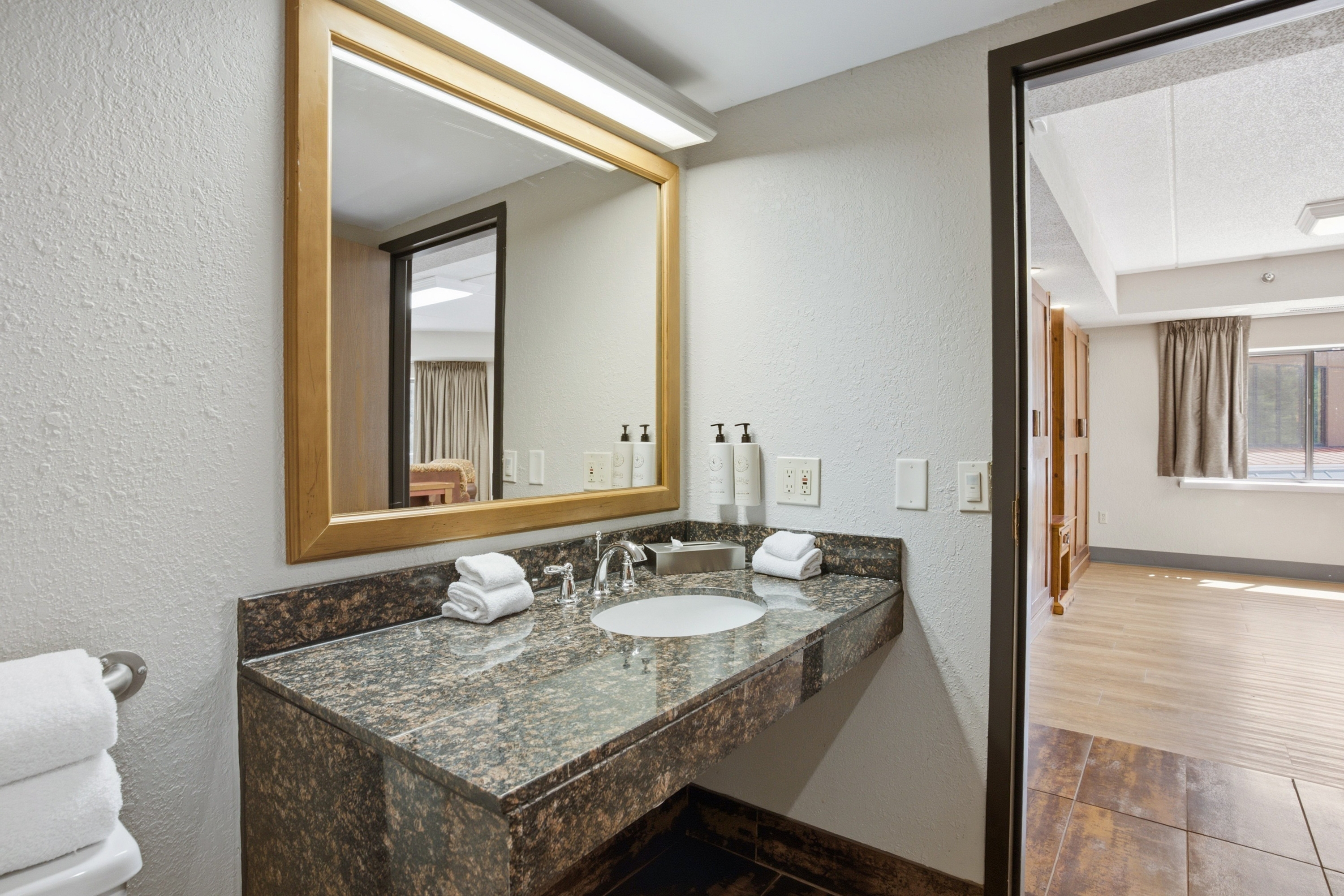 Guest room bath at the Chula Vista Resort, Trademark Collection by Wyndham in Wisconsin Dells, Wisconsin